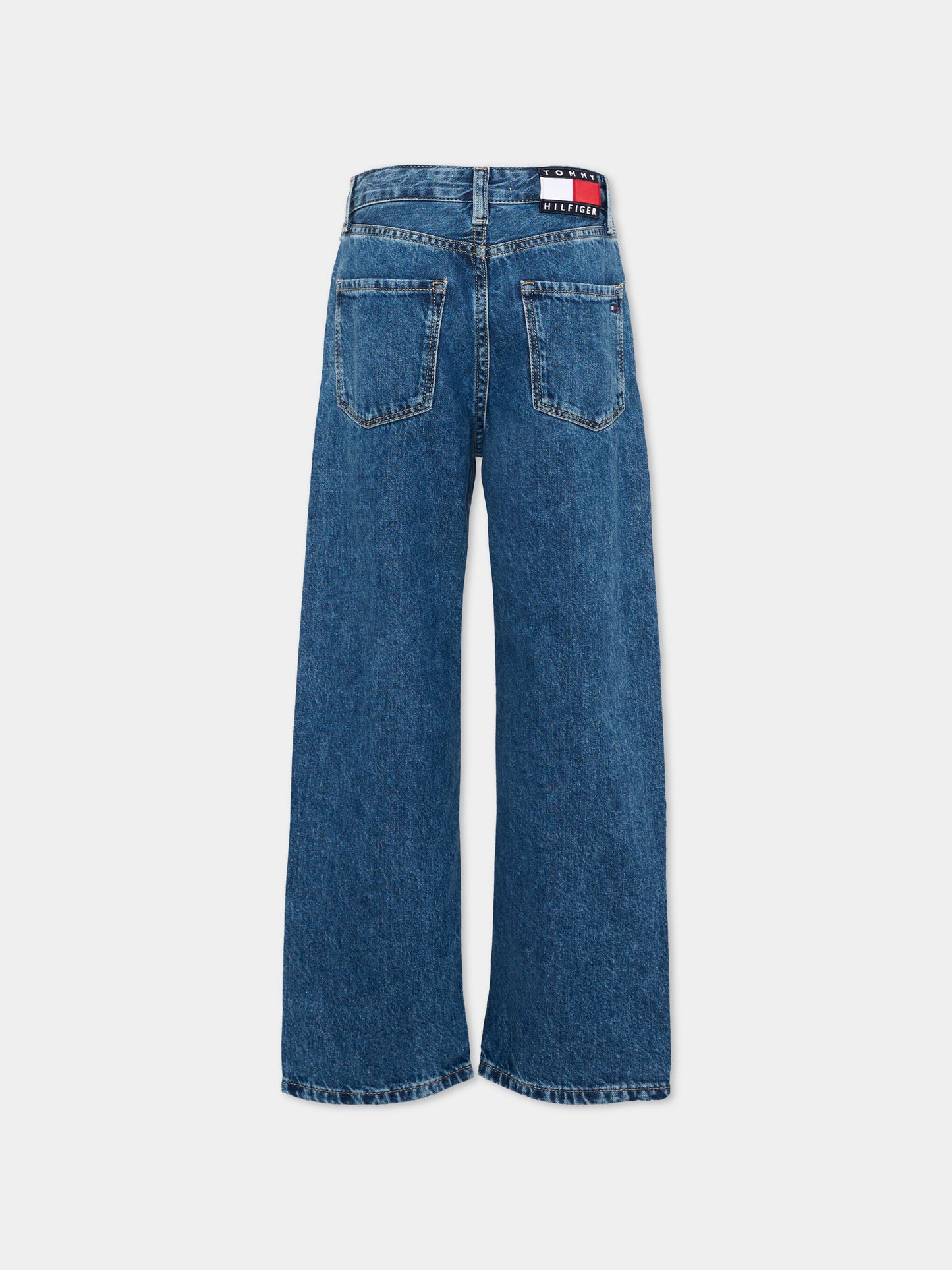 Jeans denim per bambino con bandiera,Tommy Hilfiger Junior,KB0KB10597 1A4