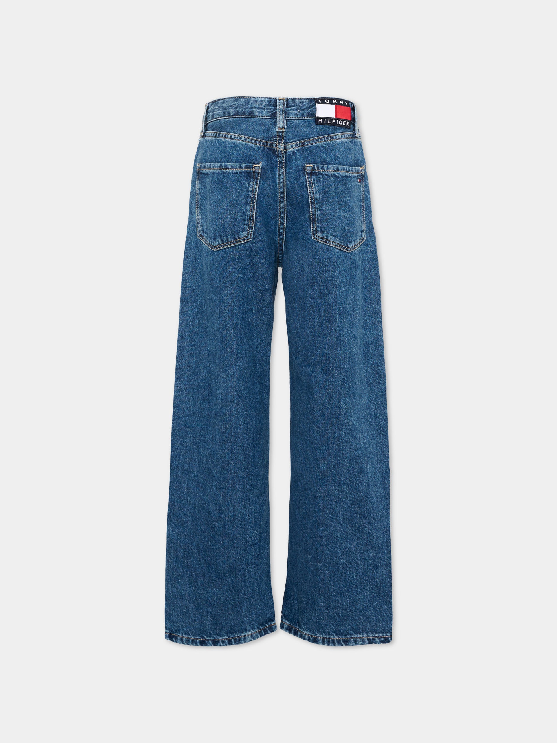 Jeans denim per bambino con bandiera,Tommy Hilfiger Junior,KB0KB10597 1A4