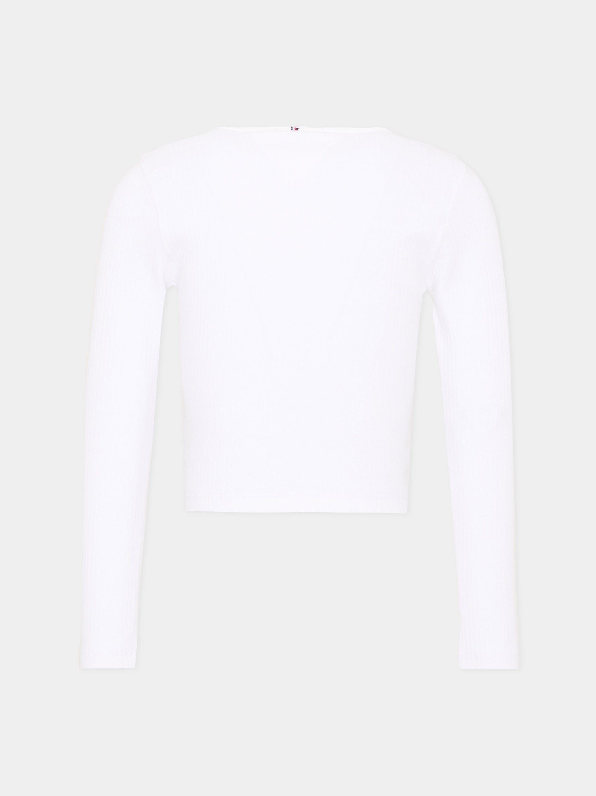 T-shirt bianca per bambina con logo,Tommy Hilfiger Junior,KG0KG09065 YBR