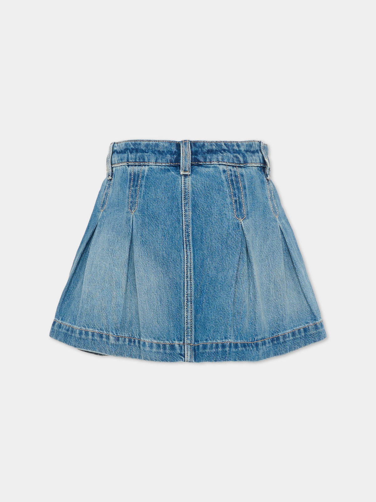 Gonna denim per bambina con pieghe,Tommy Hilfiger Junior,KG0KG09434 1BK