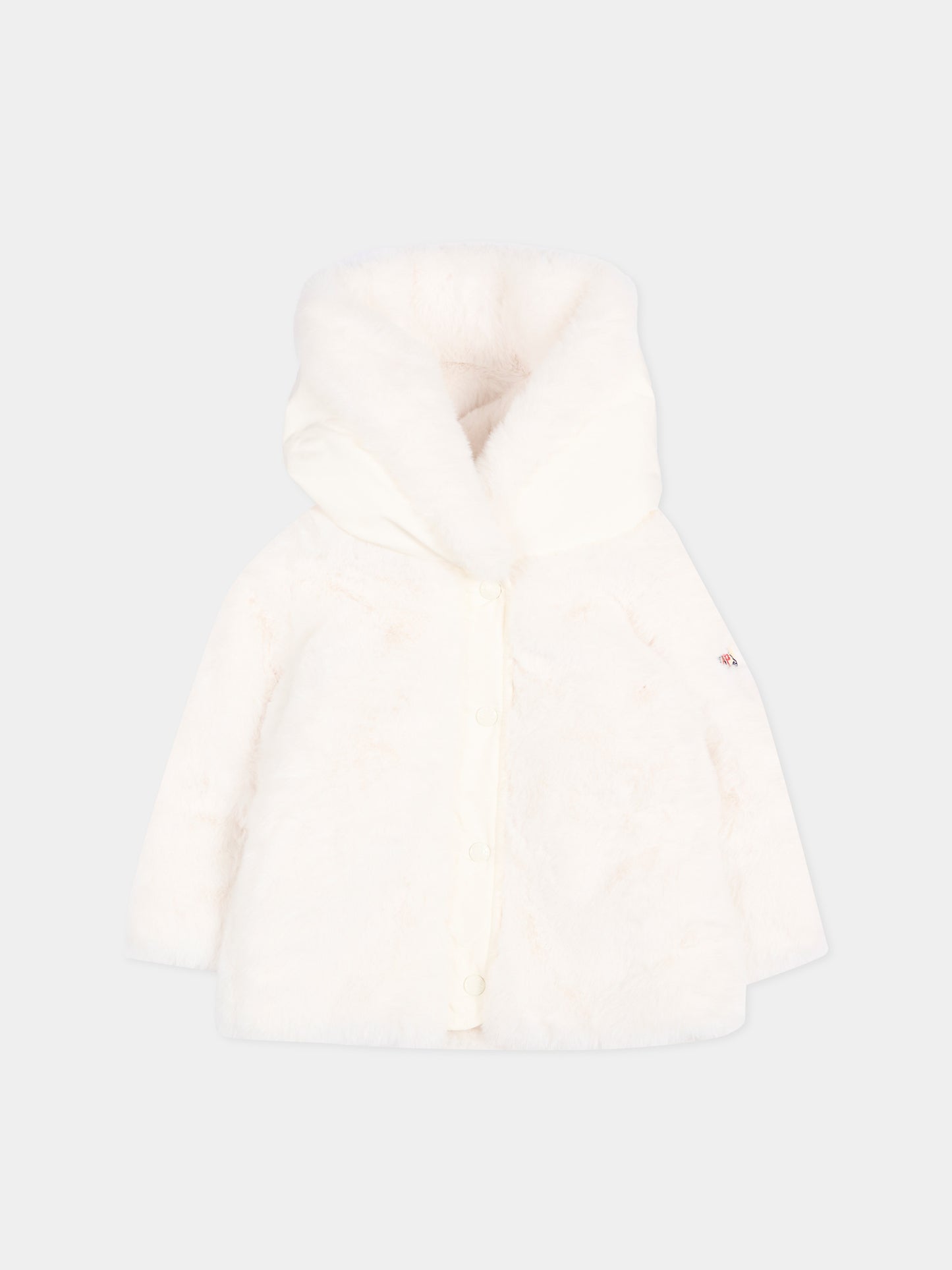 Piumino bianco Viona per neonata con logo,Moncler Kids,L2951 1A00030 54AQY 034