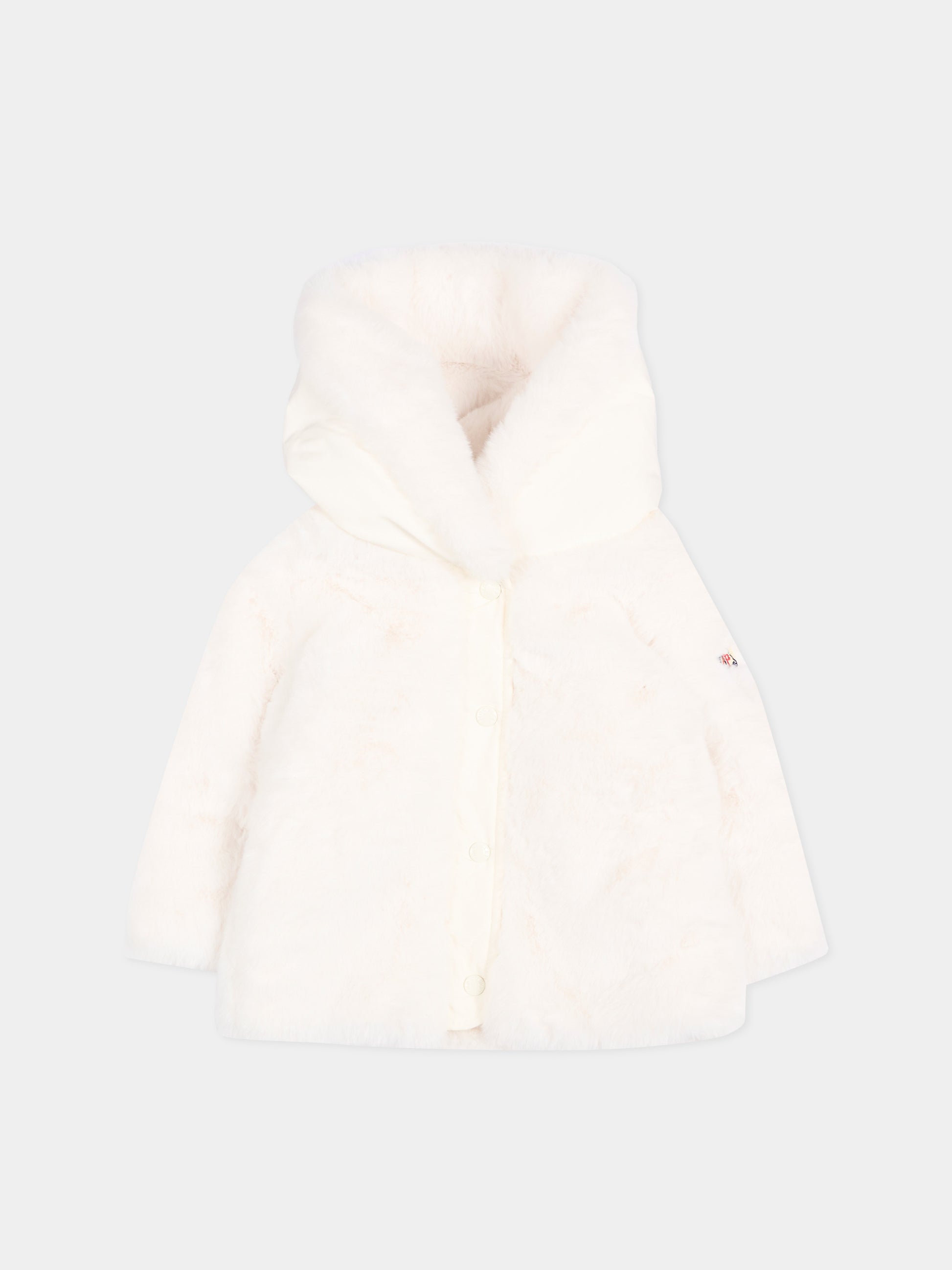 Piumino bianco Viona per neonata con logo,Moncler Kids,L2951 1A00030 54AQY 034