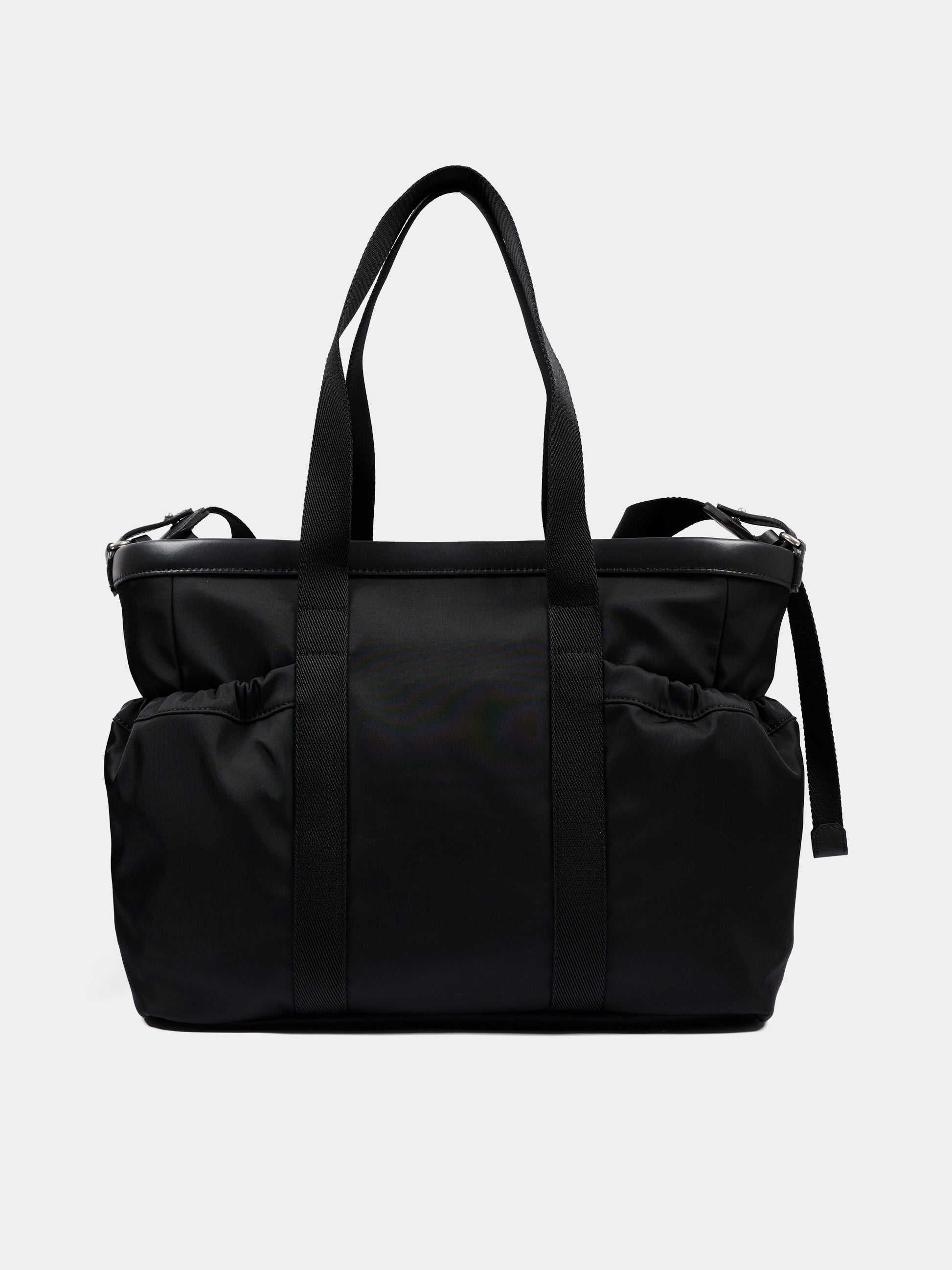 Borsa mamma nera per neonati con logo,Moncler Kids,L2951 5D00001 N0211 999