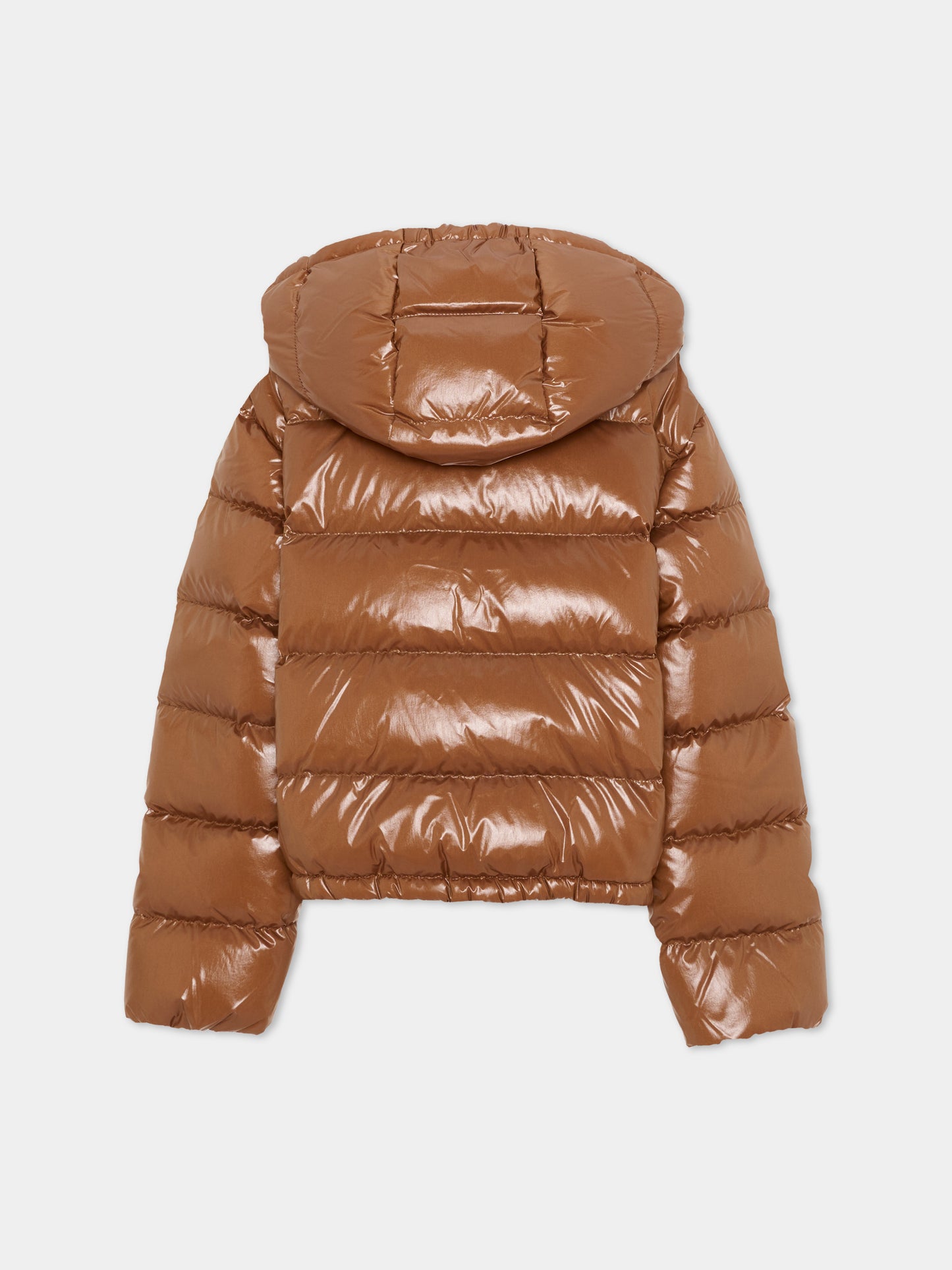 Piumino marrone New Andro per bambina con logo,Moncler Kids,L2954 1A00003 597EU 253