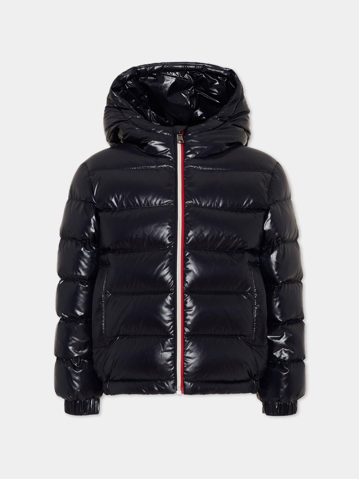 Piumino blu New Aubert per bambini con logo,Moncler Kids,L2954 1A00035 597Z8 742