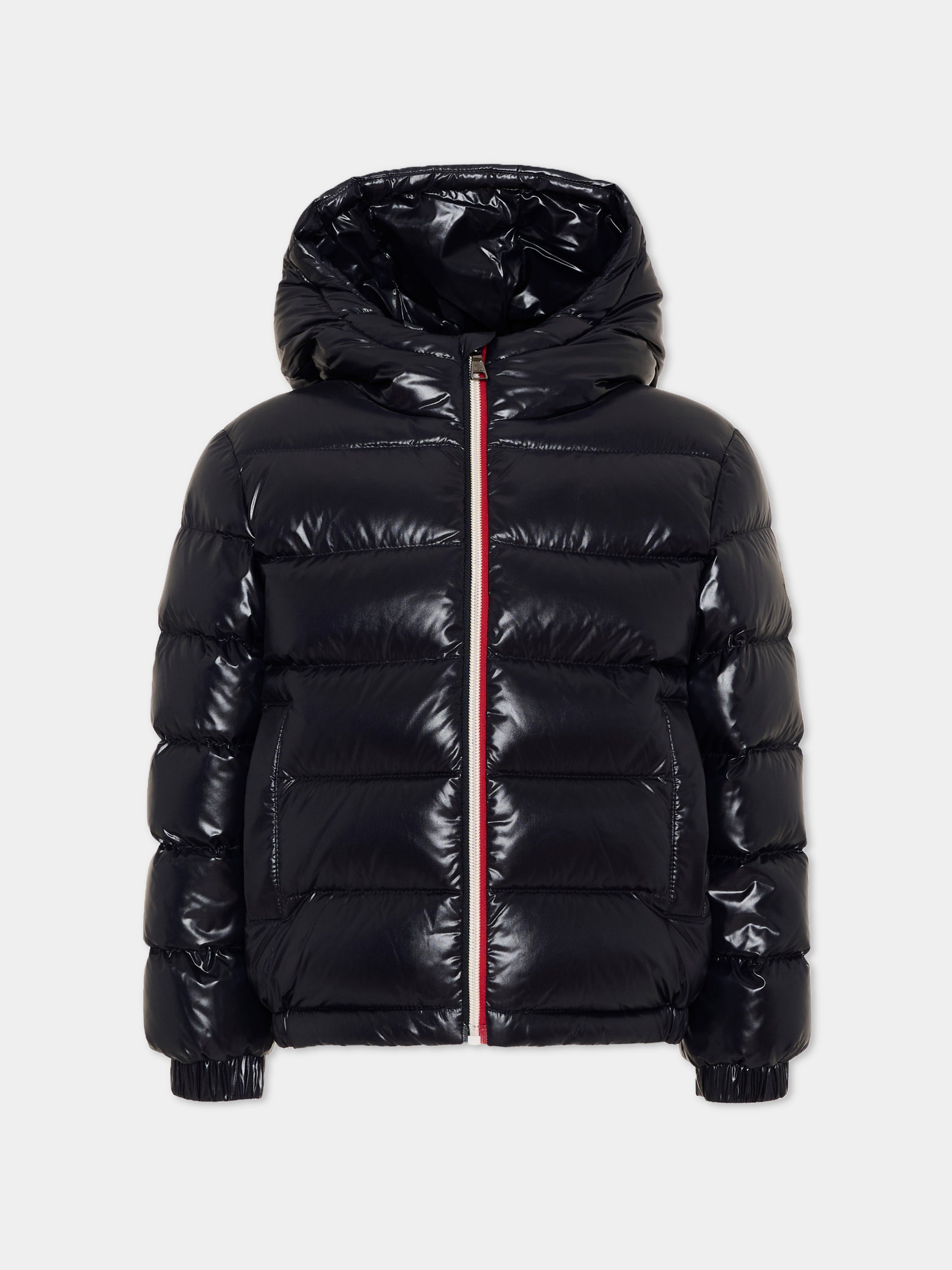 Piumino blu New Aubert per bambini con logo,Moncler Kids,L2954 1A00035 597Z8 742