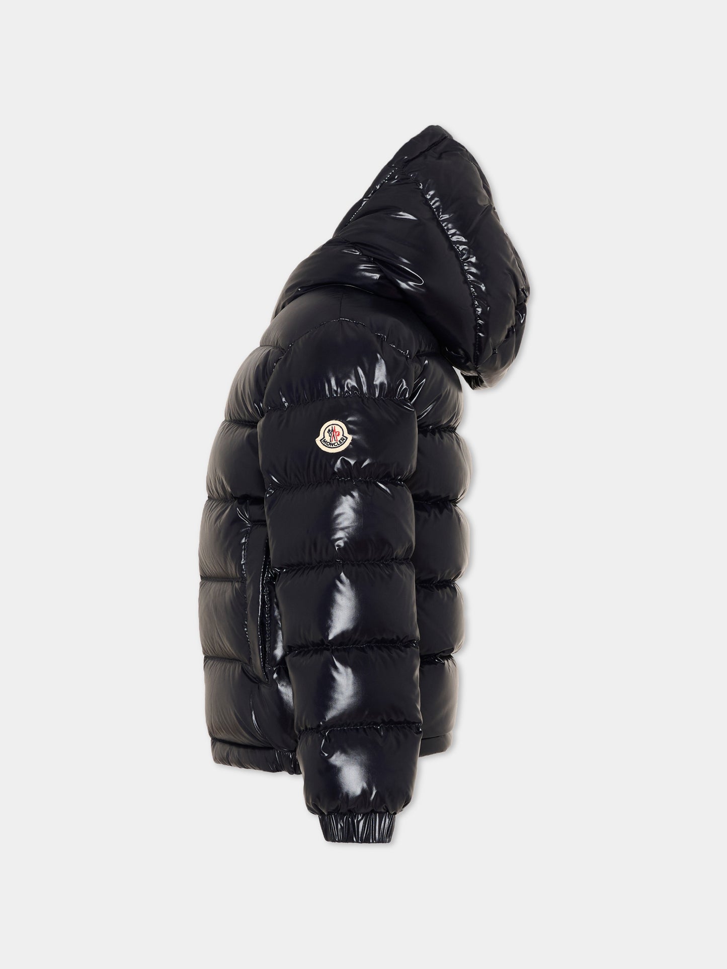 Piumino blu New Aubert per bambini con logo,Moncler Kids,L2954 1A00035 597Z8 742
