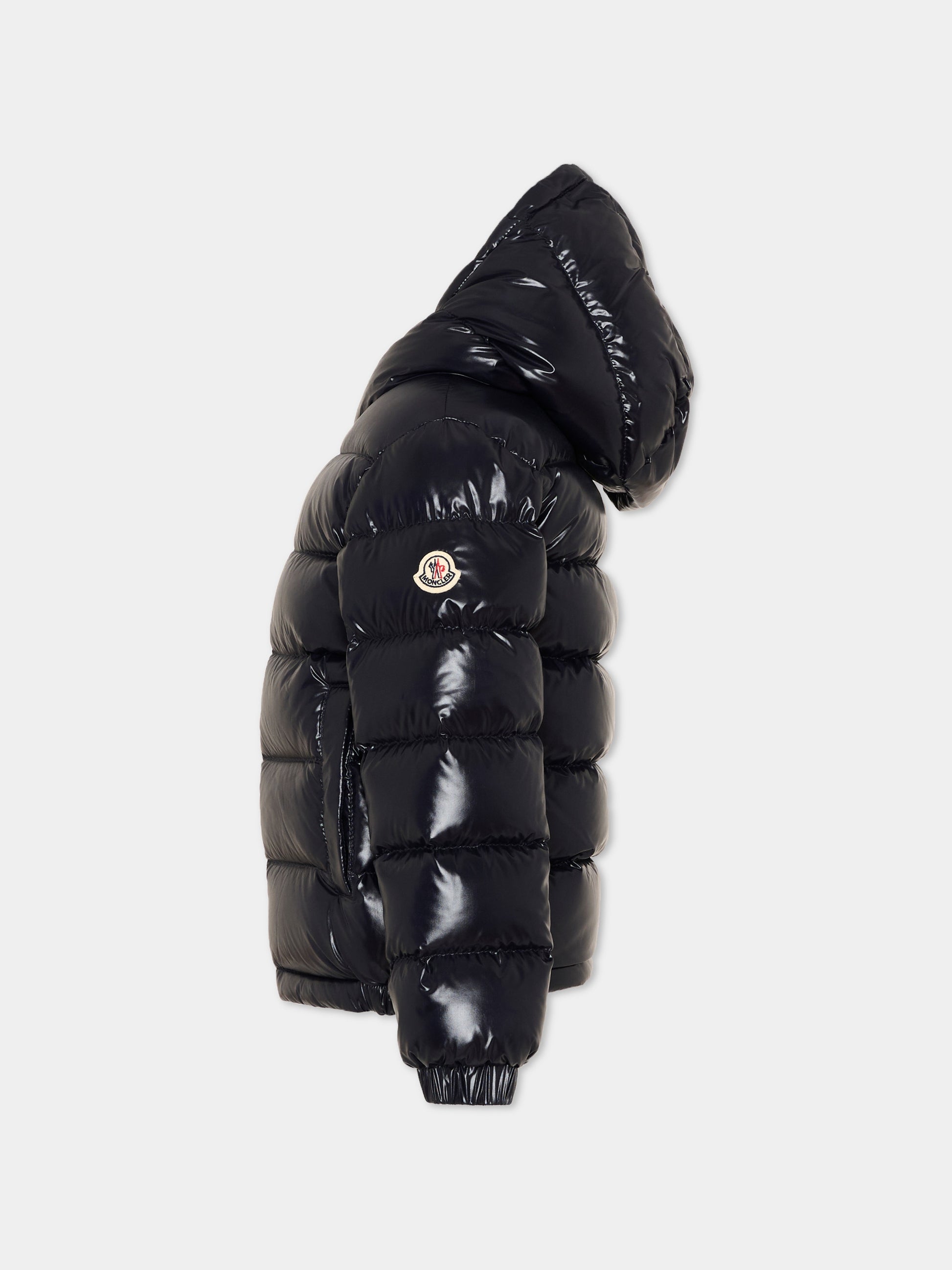 Piumino blu New Aubert per bambini con logo,Moncler Kids,L2954 1A00035 597Z8 742