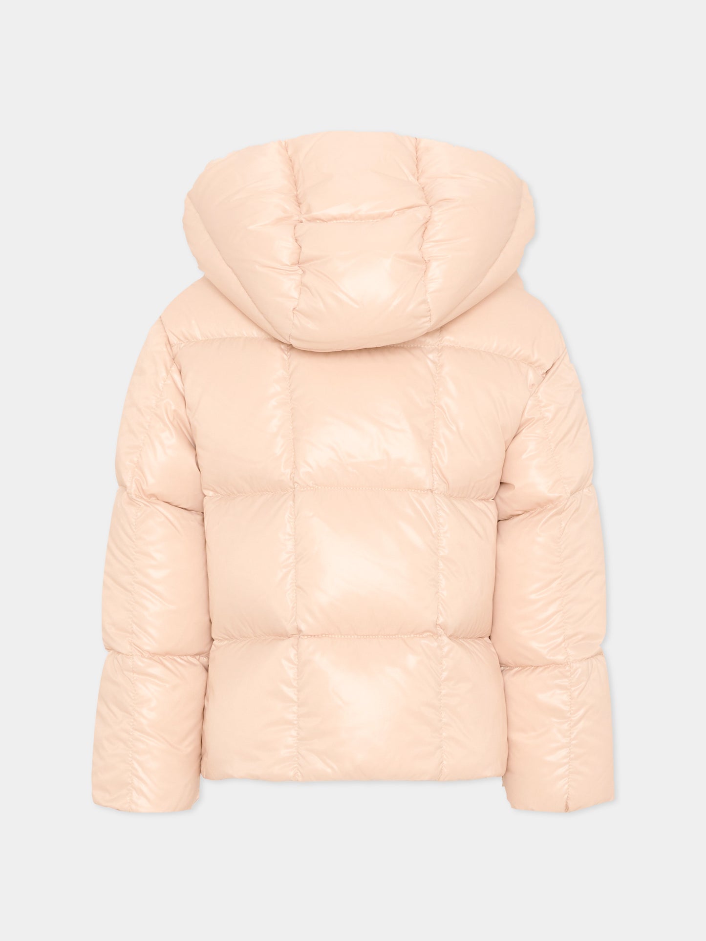 Piumino rosa Parana per bambina con logo,Moncler Kids,L2954 1A00040 597Z8 21G