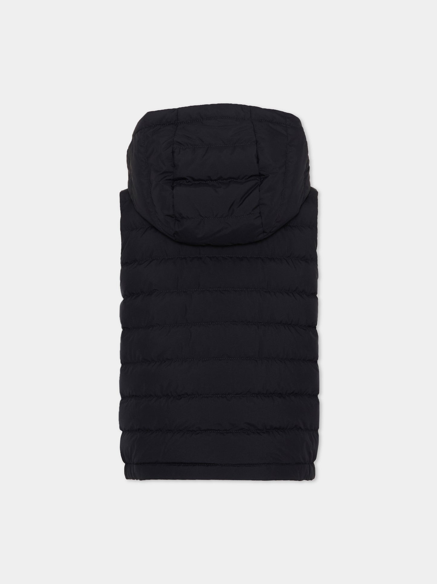 Gilet blu Wystan per bambino con logo,Moncler Kids,L2954 1A00055 597YW 778