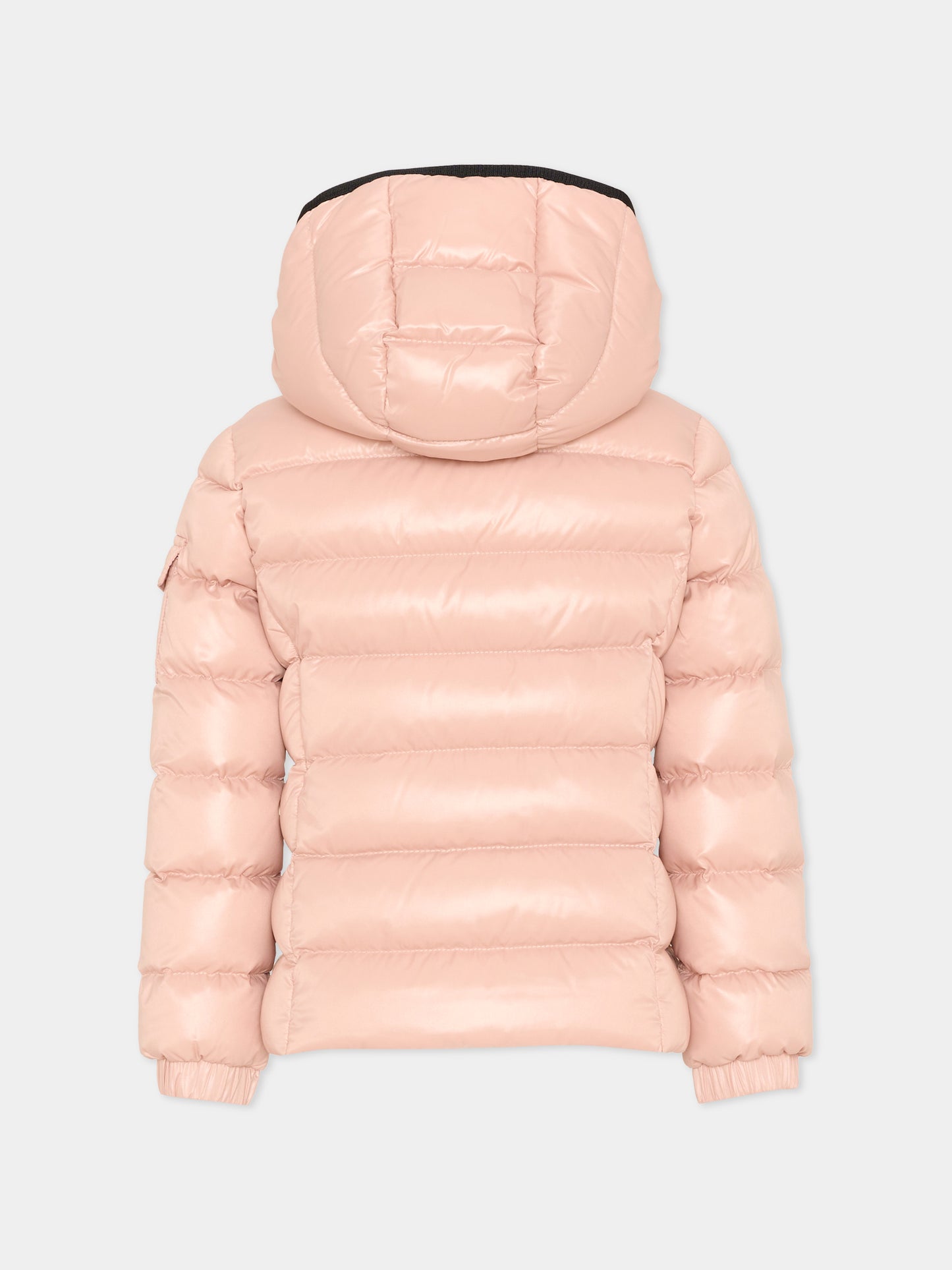 Piumino rosa Bady per bambina con logo,Moncler Kids,L2954 1A52710 68950 512
