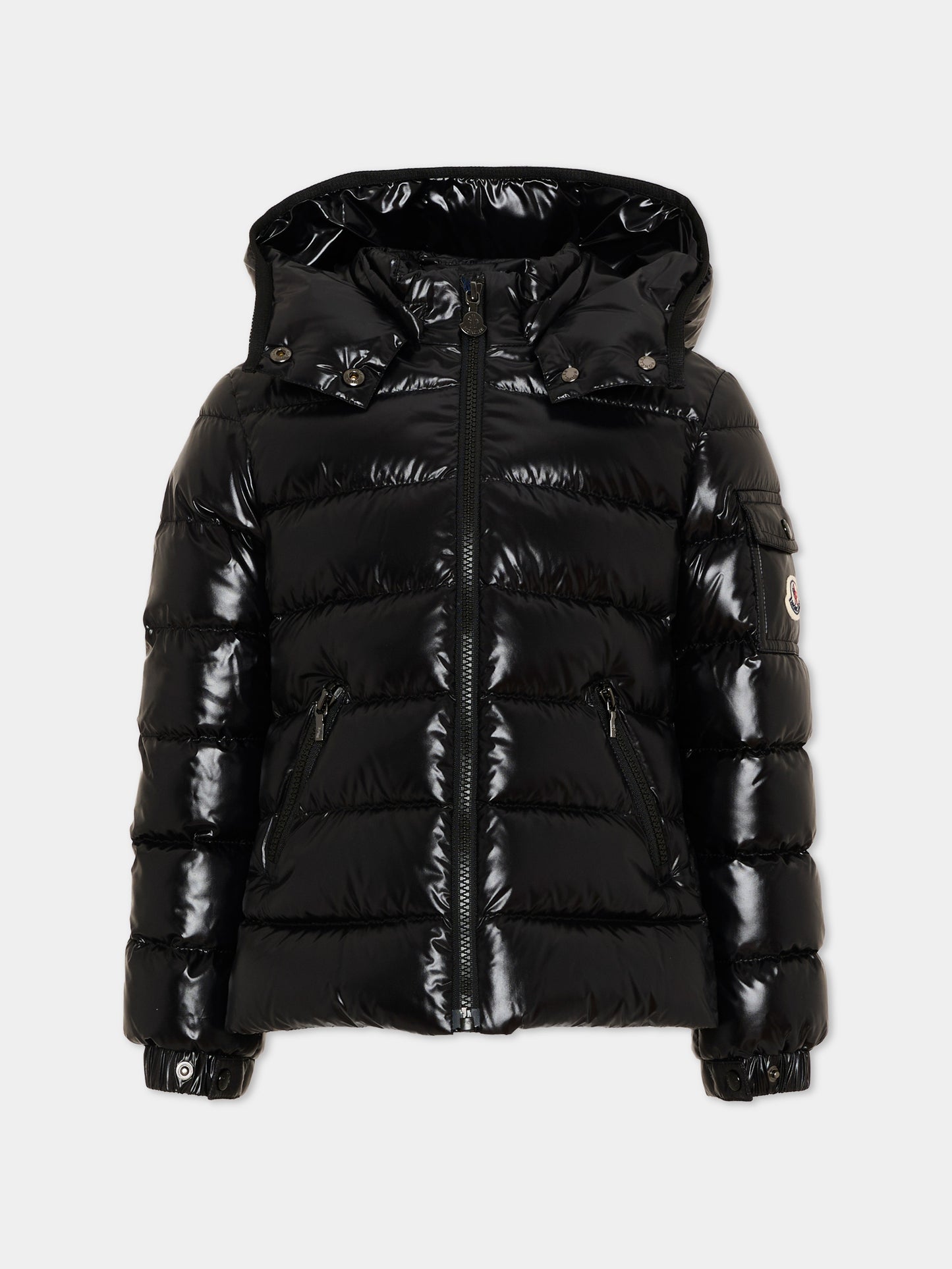 Piumino nero Bady per bambina,Moncler Kids,L2954 1A52710 68950 999