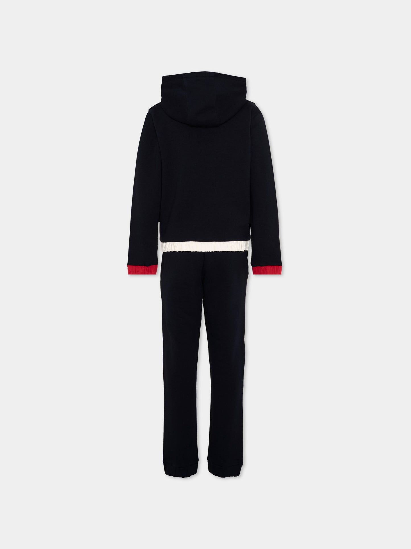 Completo sportivo blu per bambino con logo,Moncler Kids,L2954 8M00009 899PS 778