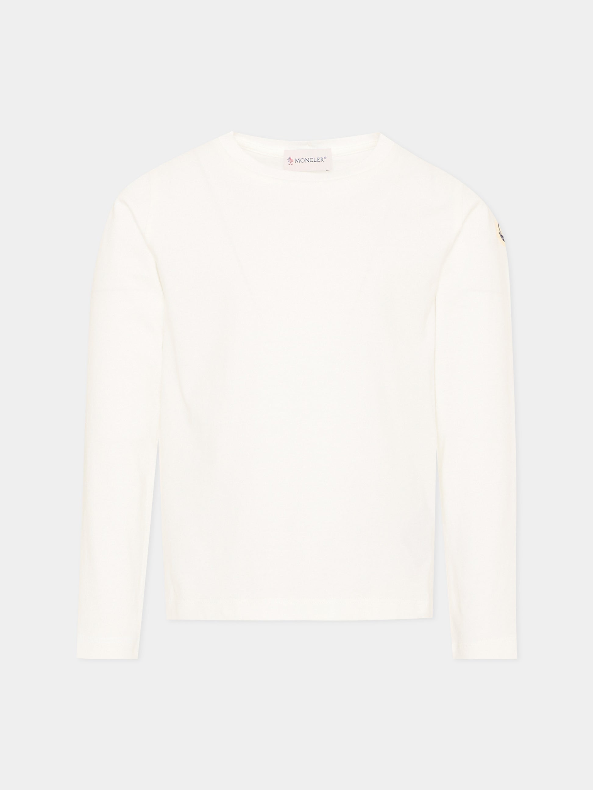 T-Shirt rosa per bambina con logo,Moncler Kids,L2954 8P00001 83907 F05
