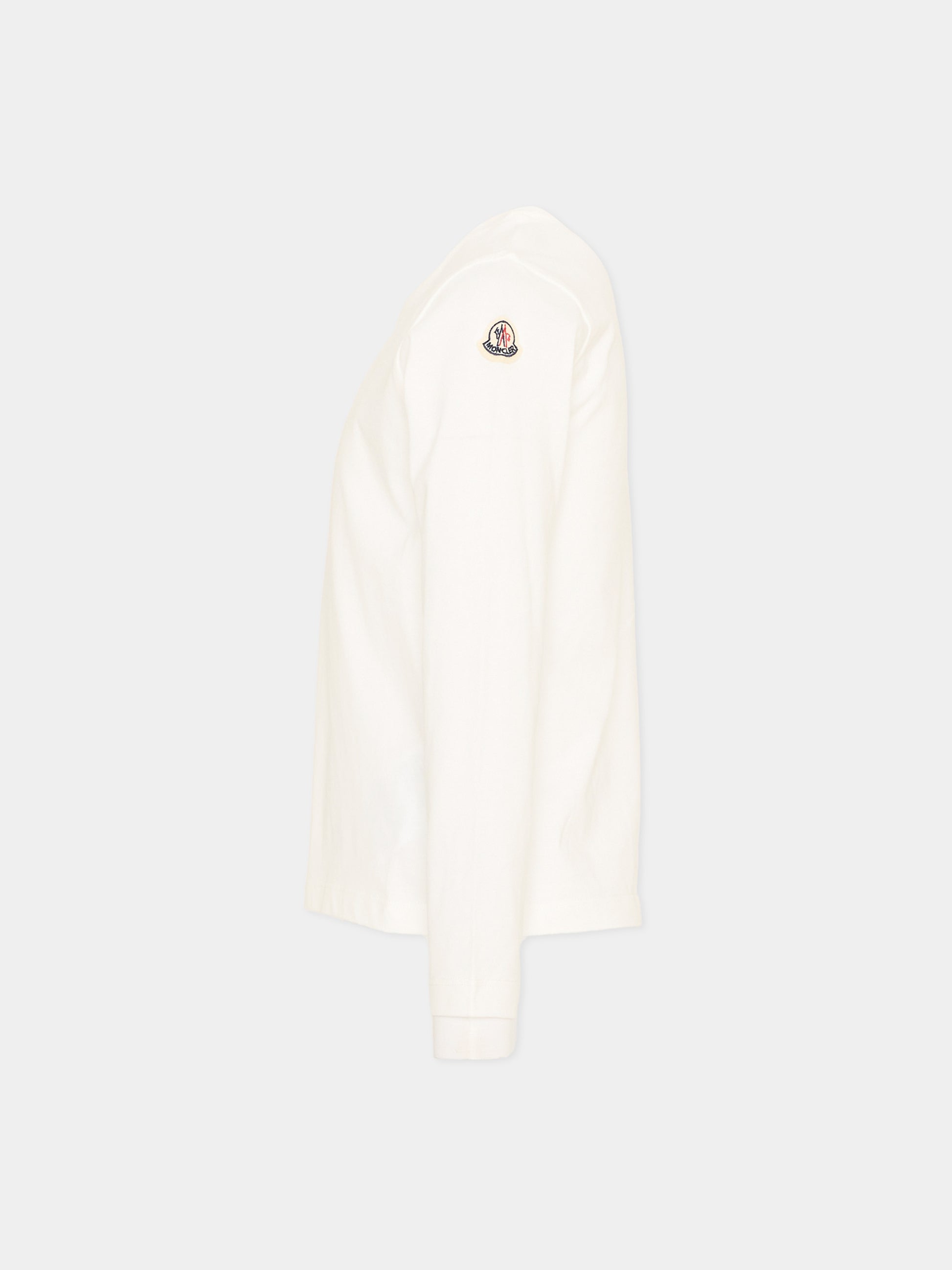 T-Shirt rosa per bambina con logo,Moncler Kids,L2954 8P00001 83907 F05