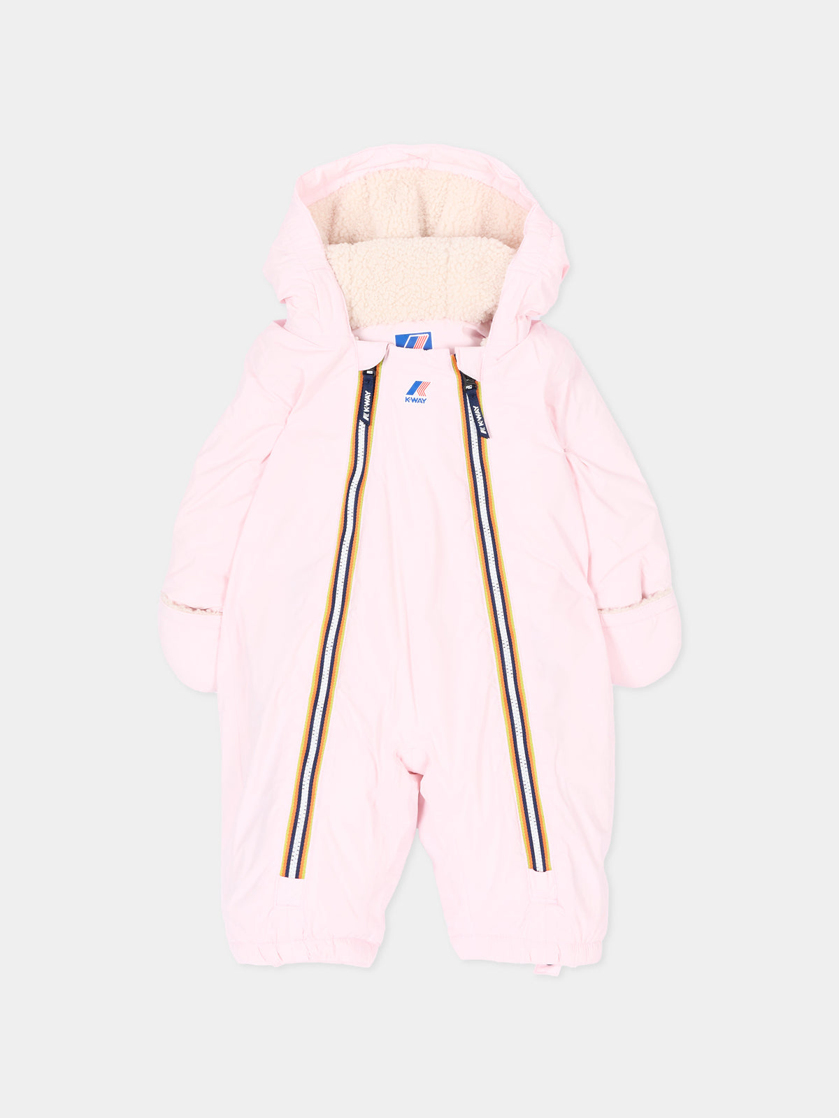 Piumino rosa Le Vrai 4.0 Snotty Orsetto per neonata con logo,K-way,K8134PW W4U