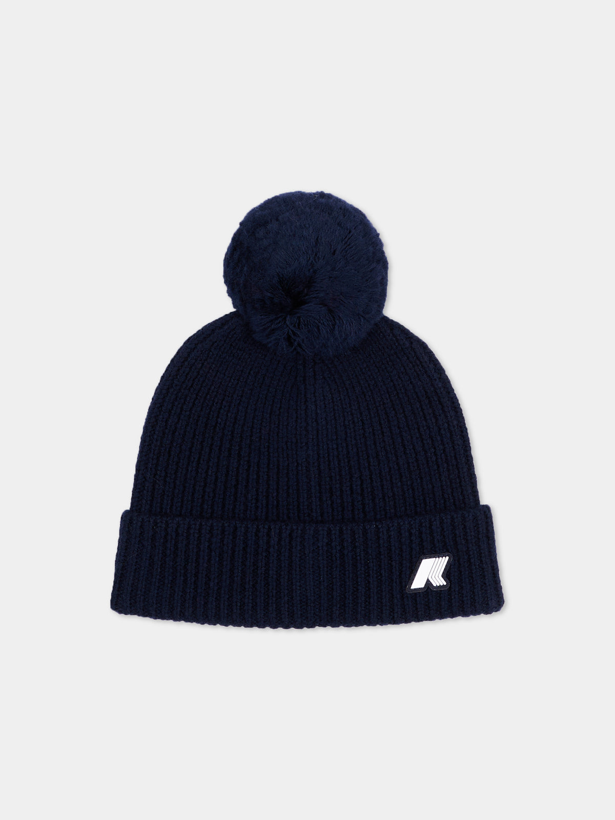 Berretto blu per bambini con logo,K-way,K31359W K89
