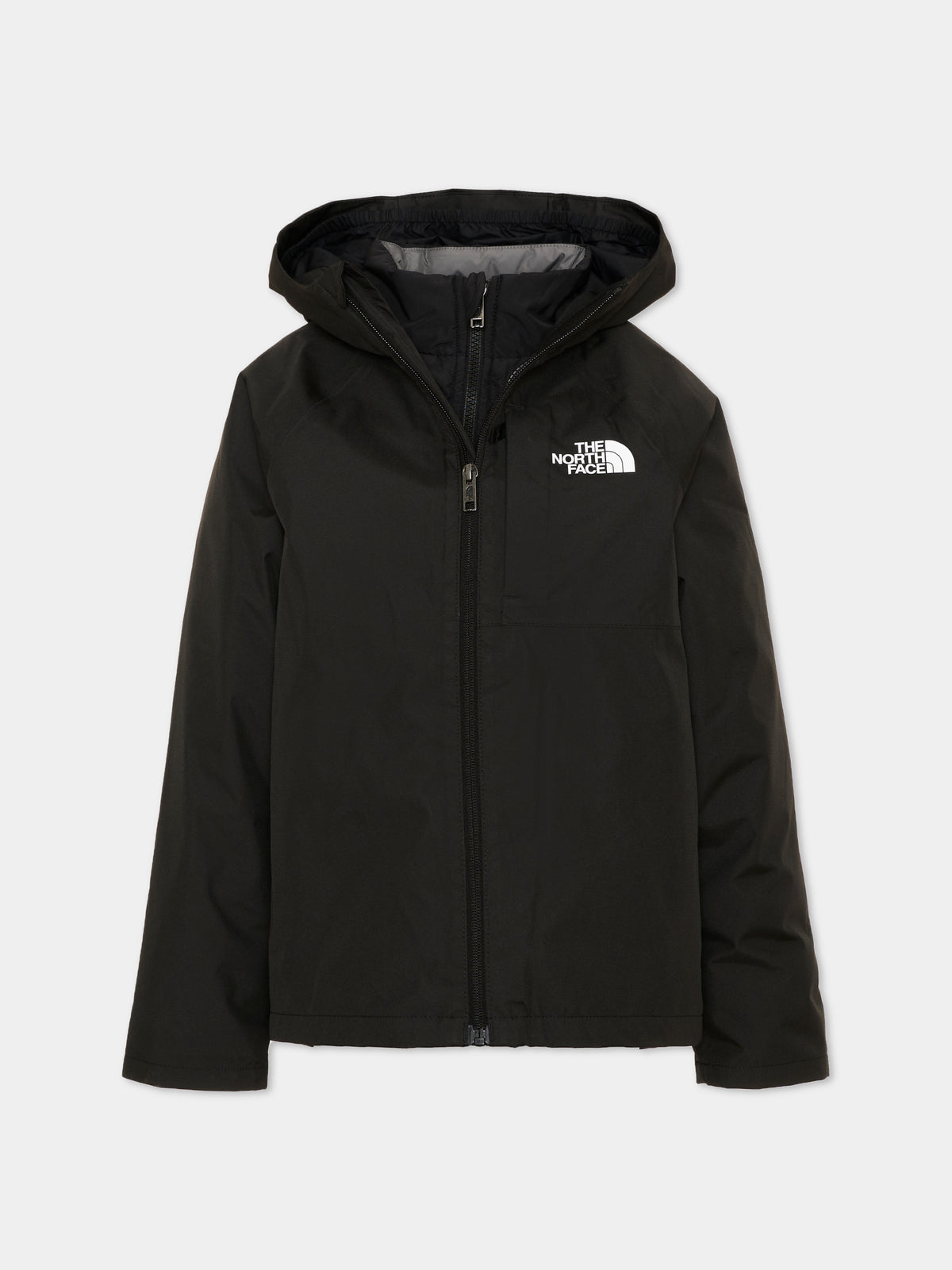 Piumini nero per bambini con logo