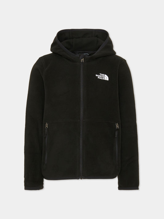 Felpa con cappuccio nera con logo per bambini,The North Face Kids,NF0A8CVHJK31