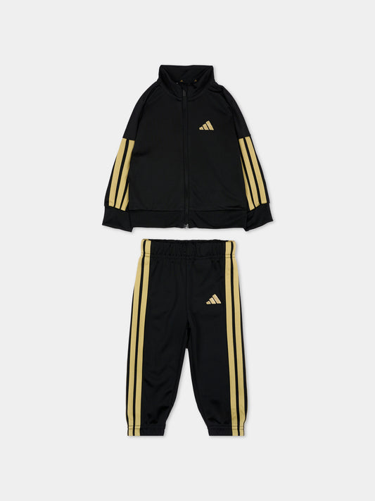 Completo sportivo lungo nero per neonato,Adidas,JC8857