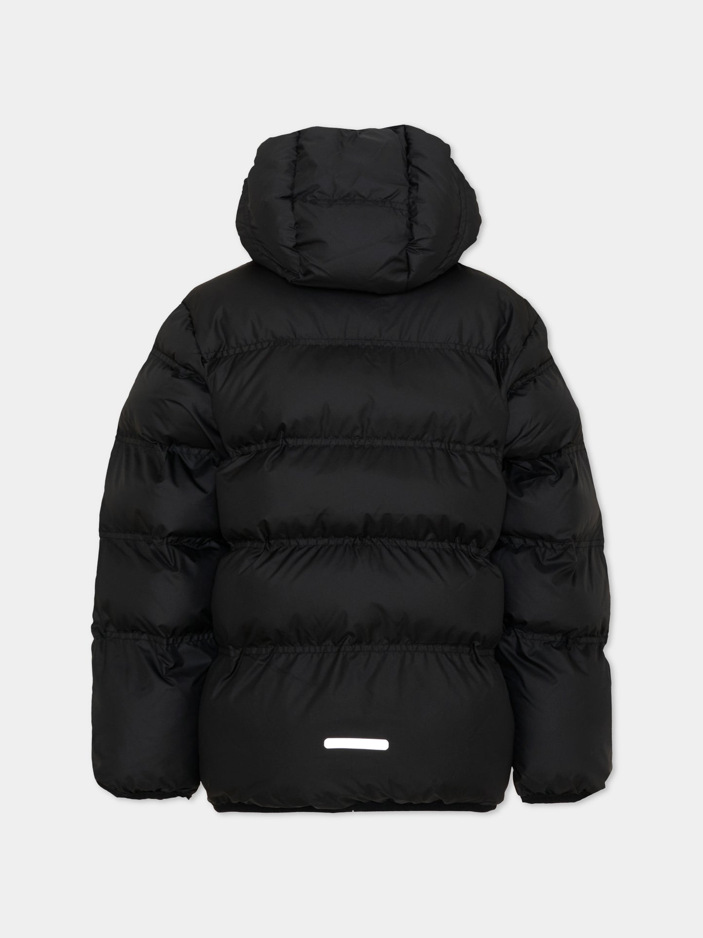 Piumini nero per bambini logo riflettente,Adidas,KH0198