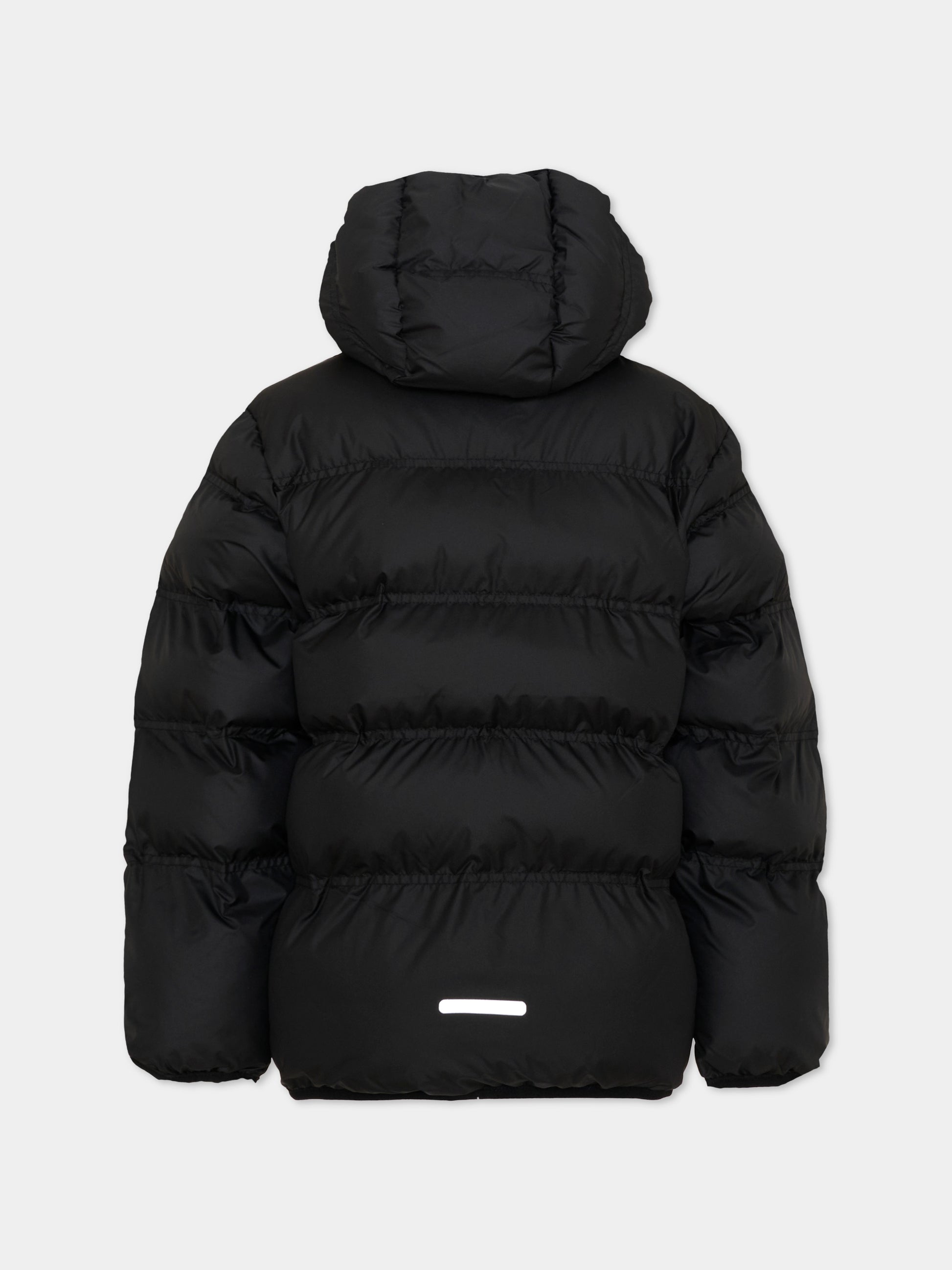 Piumini nero per bambini logo riflettente,Adidas,KH0198
