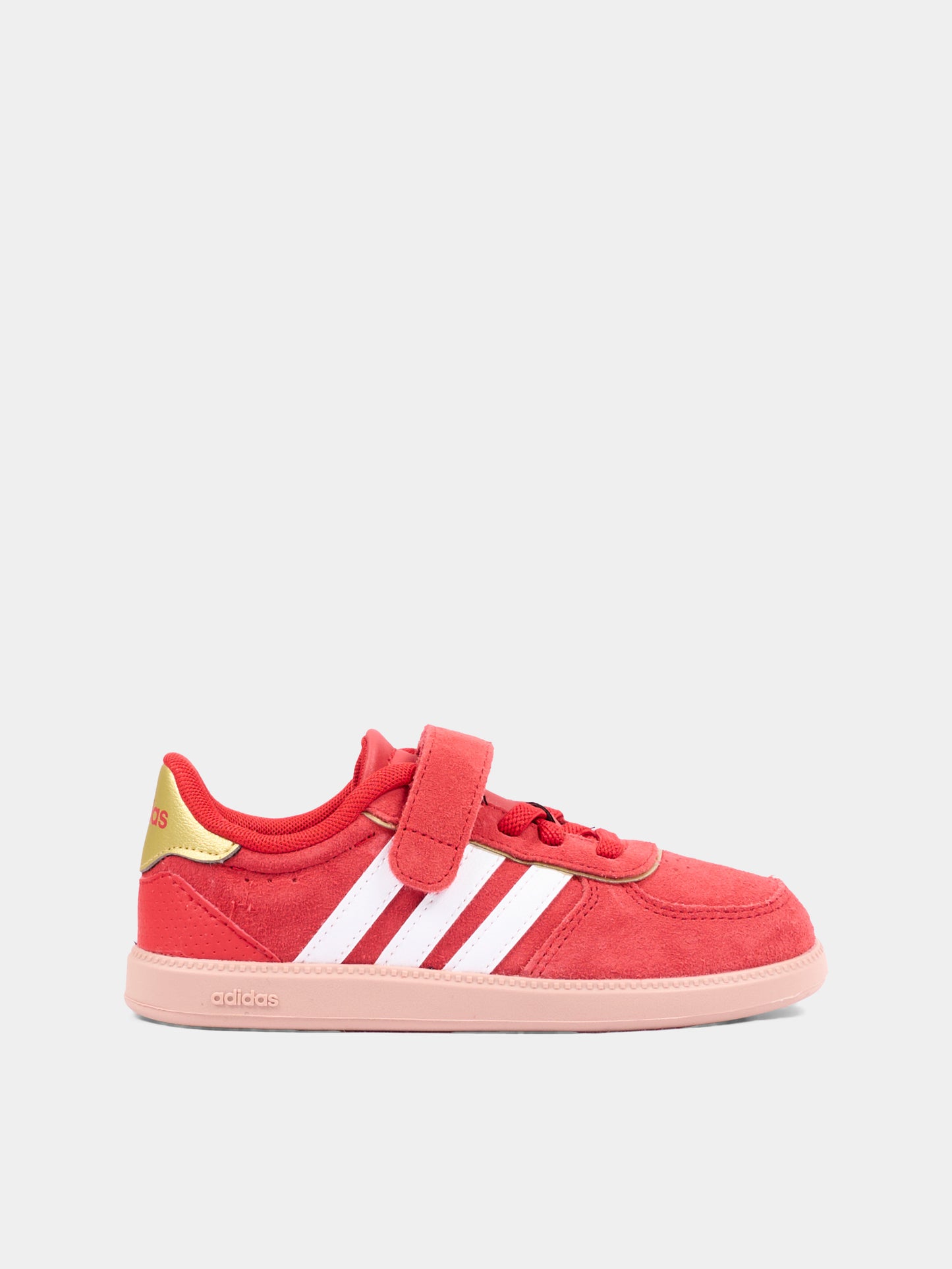 Sneakers rosse per bambini con velcro,Adidas,KJ4443
