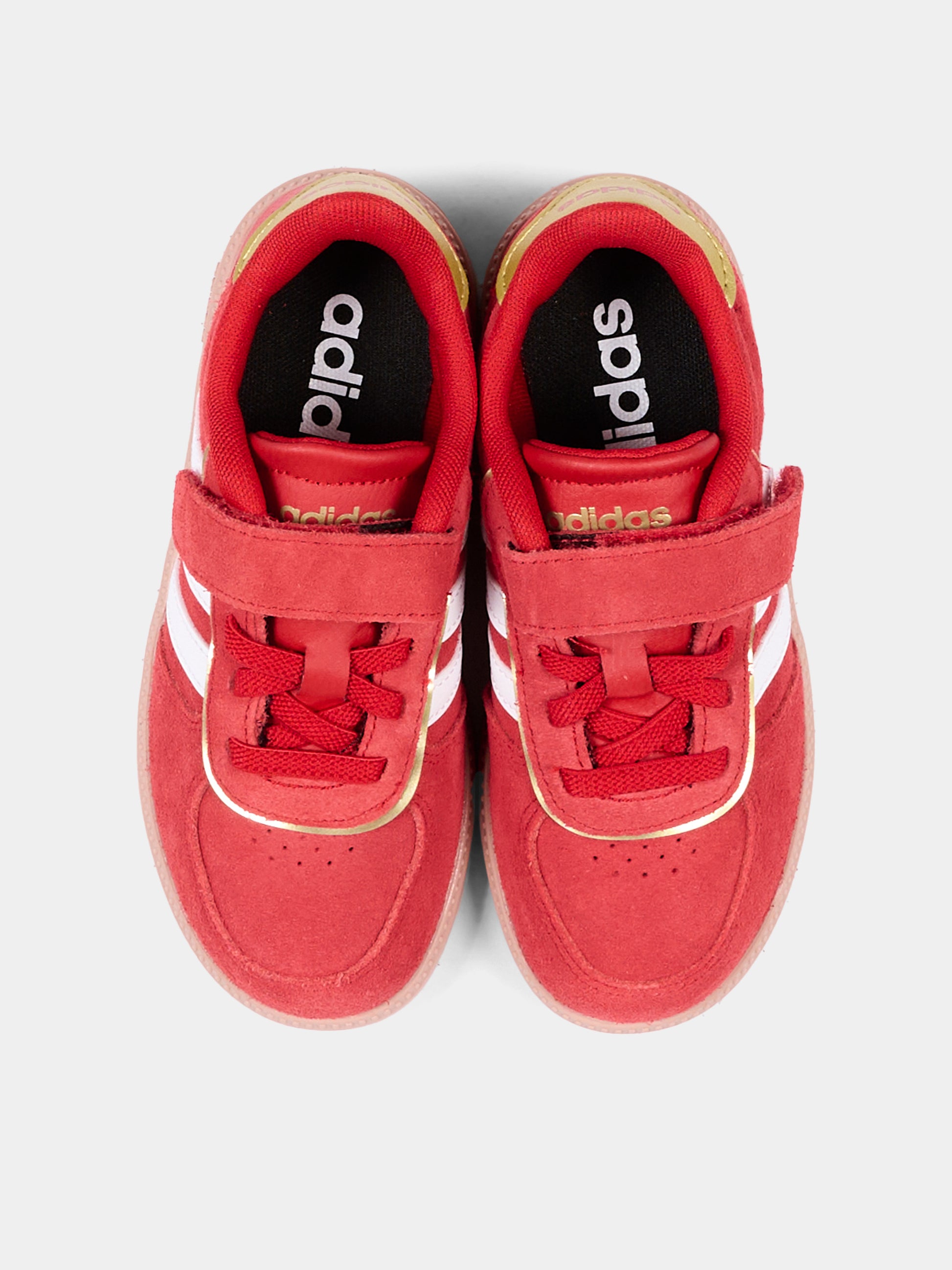 Sneakers rosse per bambini con velcro,Adidas,KJ4443