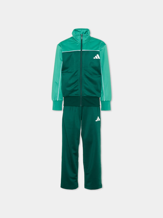 Completo sportivo lungo verde per bambino,Adidas,KT4158