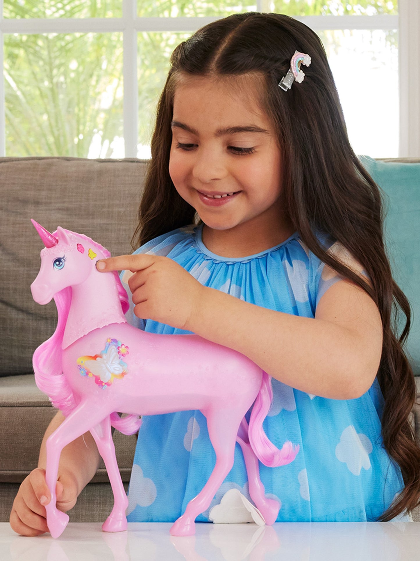 Barbie Unicorno Luci e Suoni per bambina,Barbie,JCP78