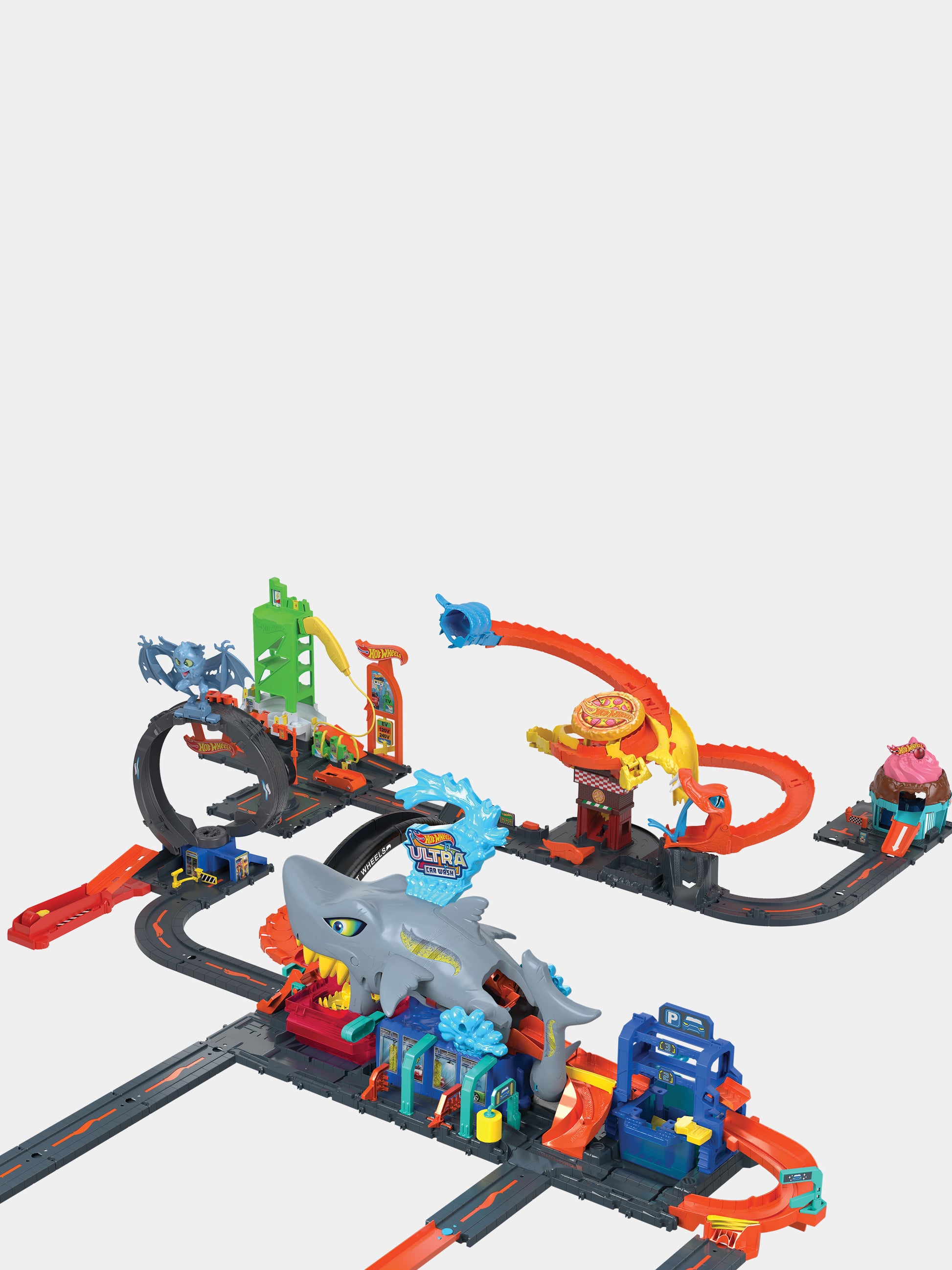 Ultra Shark Car Wash per bambino,Hot Wheels,HTN82