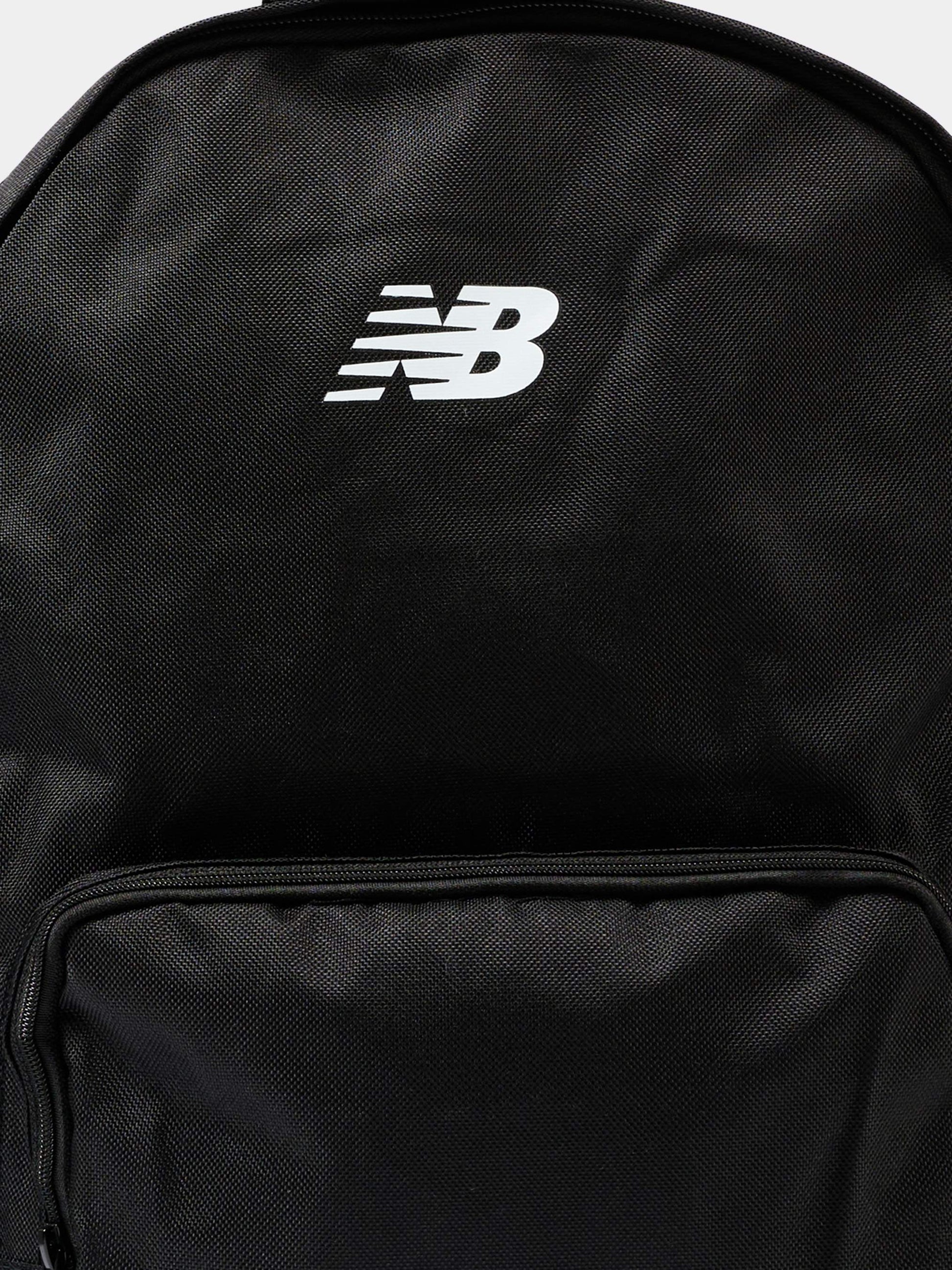 Zaino nero per bambino con logo,New Balance,LAKB0222 BK