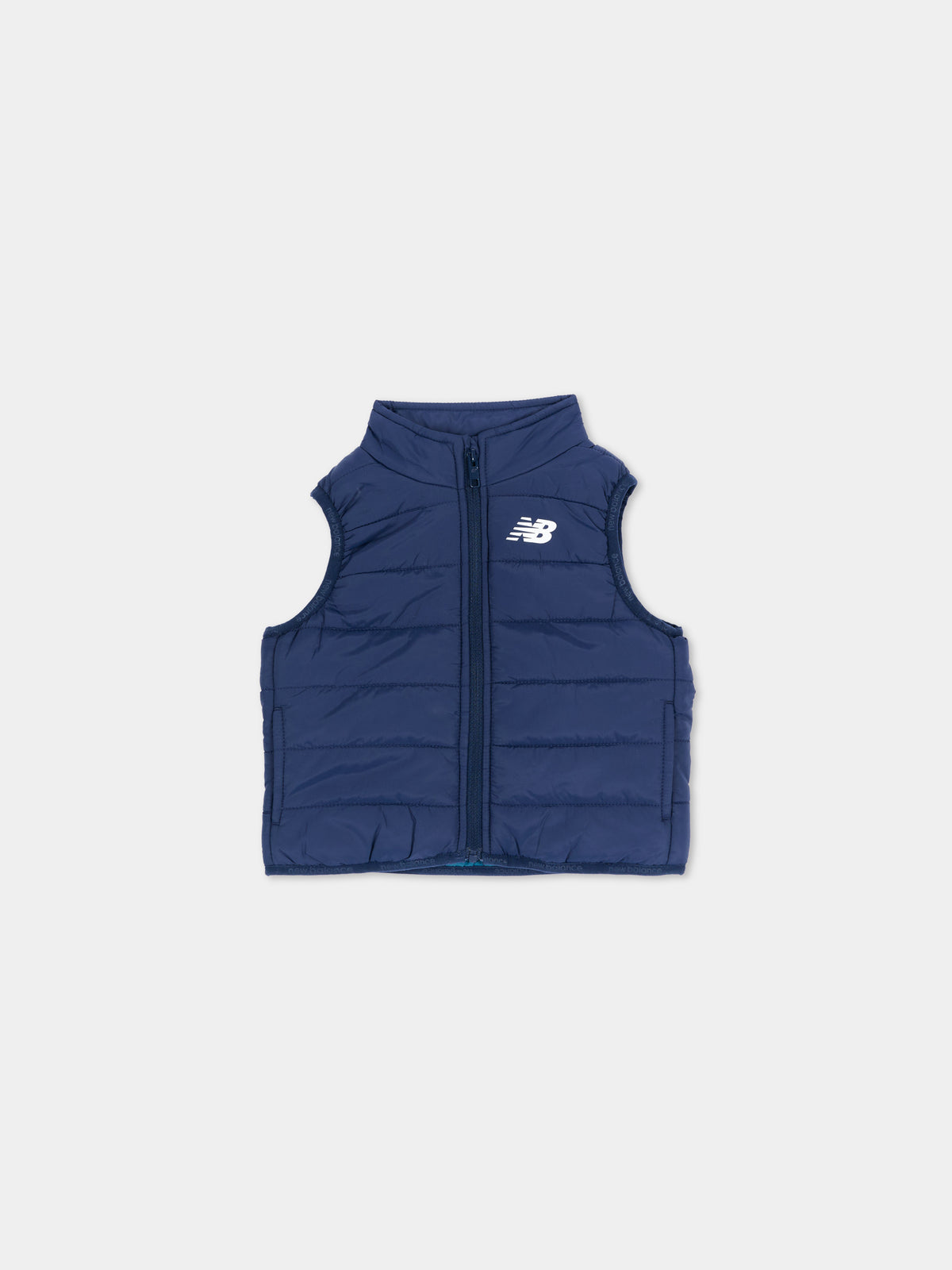 Completo sportivo lungo grigio per neonato con gilet,New Balance,IS62D8YZI AHH