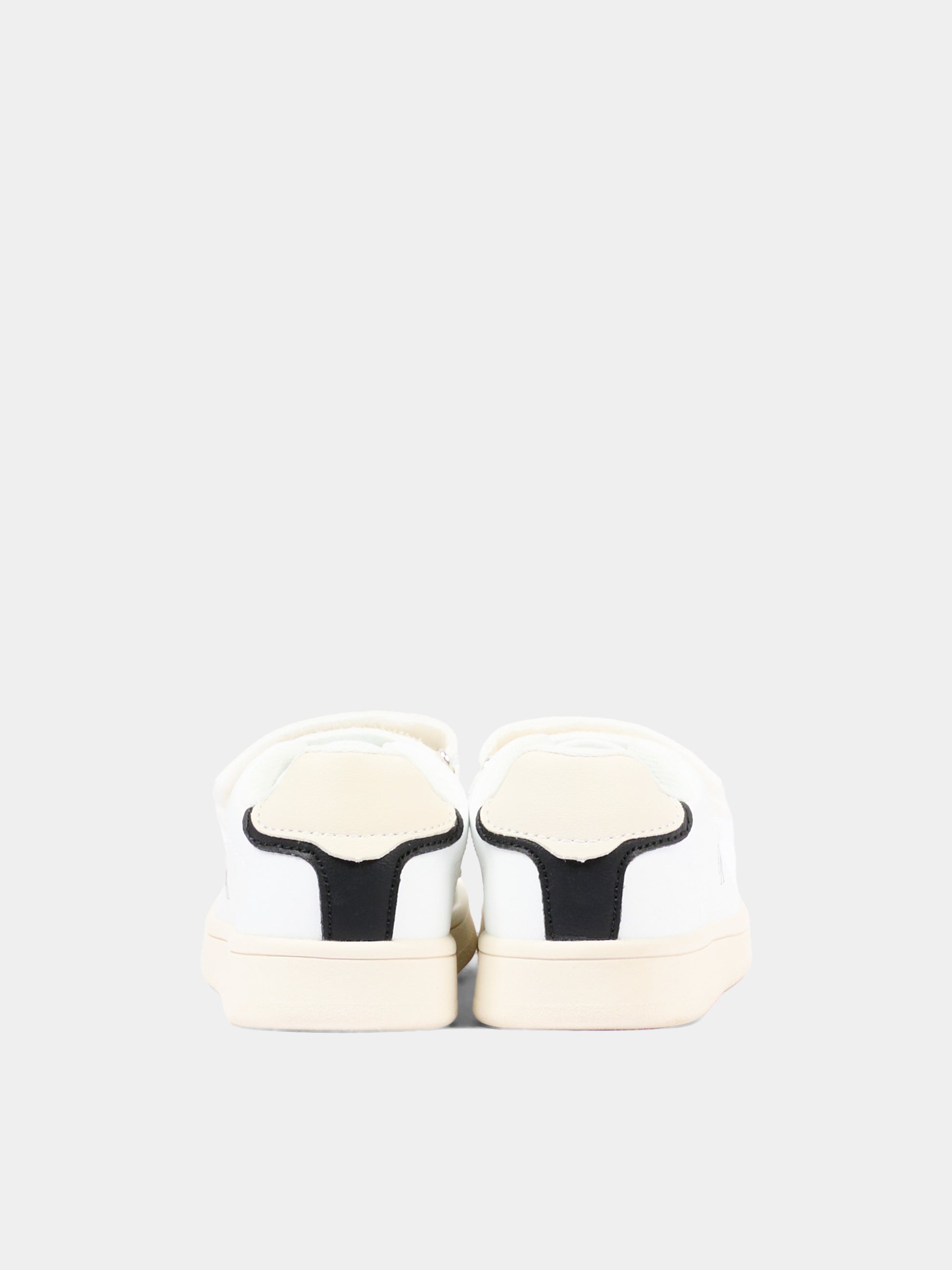 Sneakers bianche per bambini con logo,Calvin Klein Kids,V1X9 83440 1355Y631