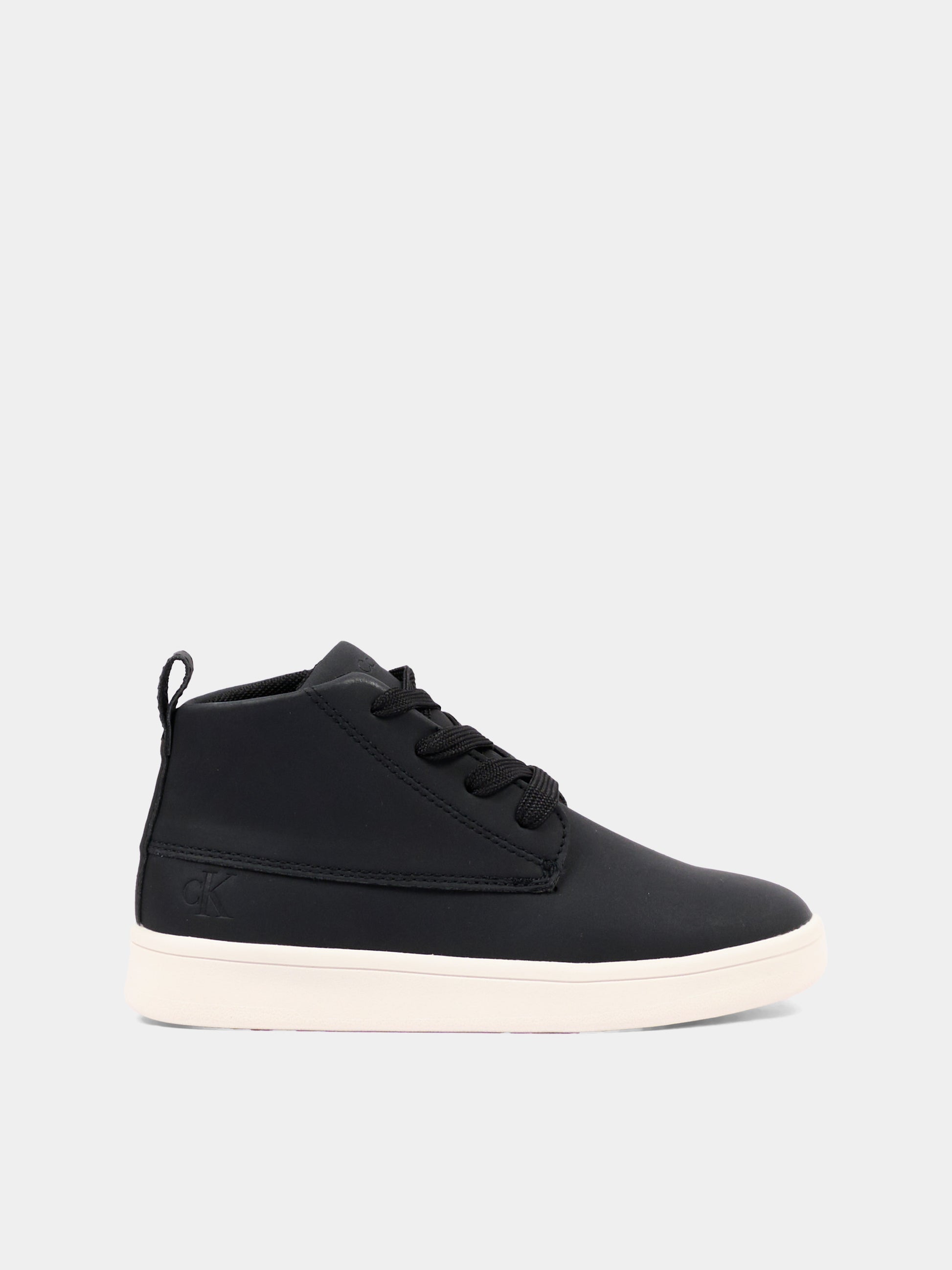 Sneakers alte nere per bambino,Calvin Klein Kids,V3X4 83458 0315999