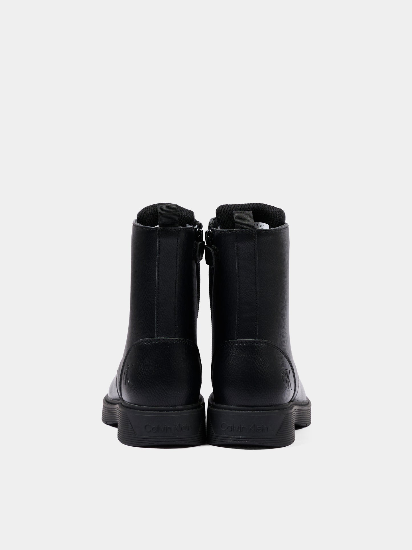 Anfibi neri per bambini con logo,Calvin Klein Kids,V3X5 83497 1355999