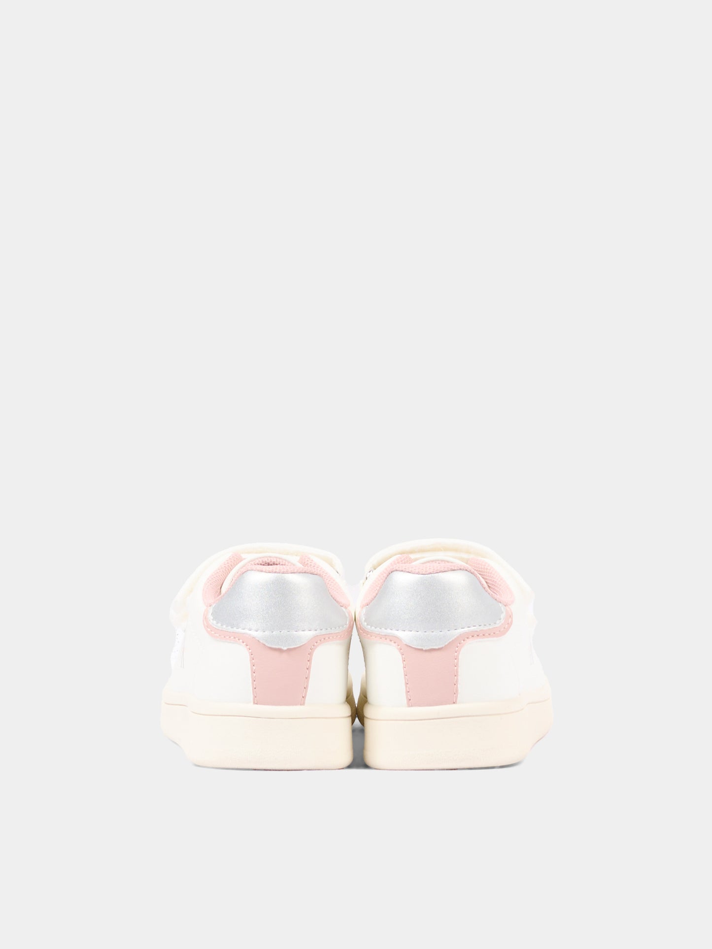 Sneakers bianche per bambina con logo,Calvin Klein Kids,V1A9 83382 1355Y622