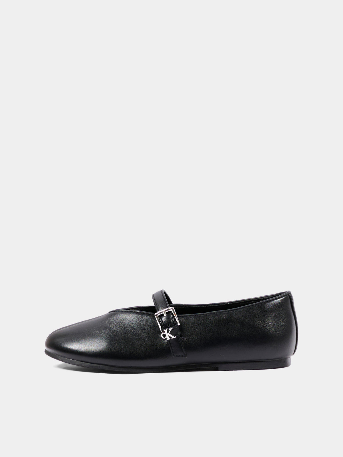 Ballerine nere per bambina con logo,Calvin Klein Kids,V3A3 83402 1355999