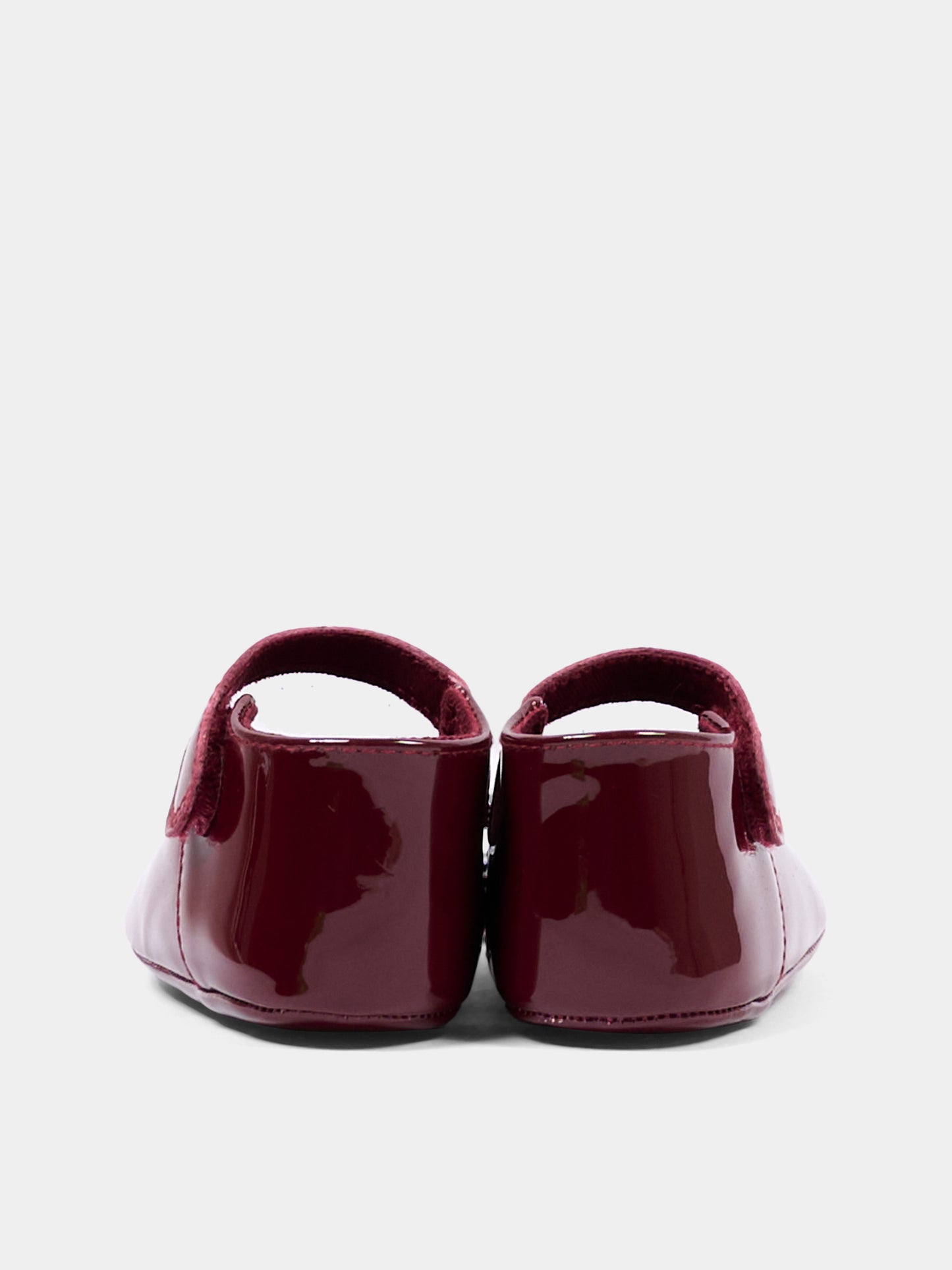 Ballerine bordeaux per neonata con logo,Tommy Hilfiger Junior,T0A3 35054 1847356