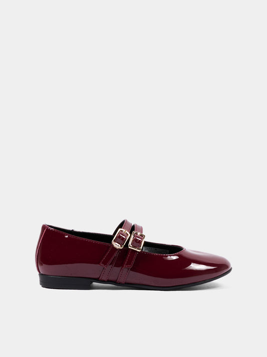 Ballerine bordeaux per bambina,Tommy Hilfiger Junior,T3A3 35131 0774356