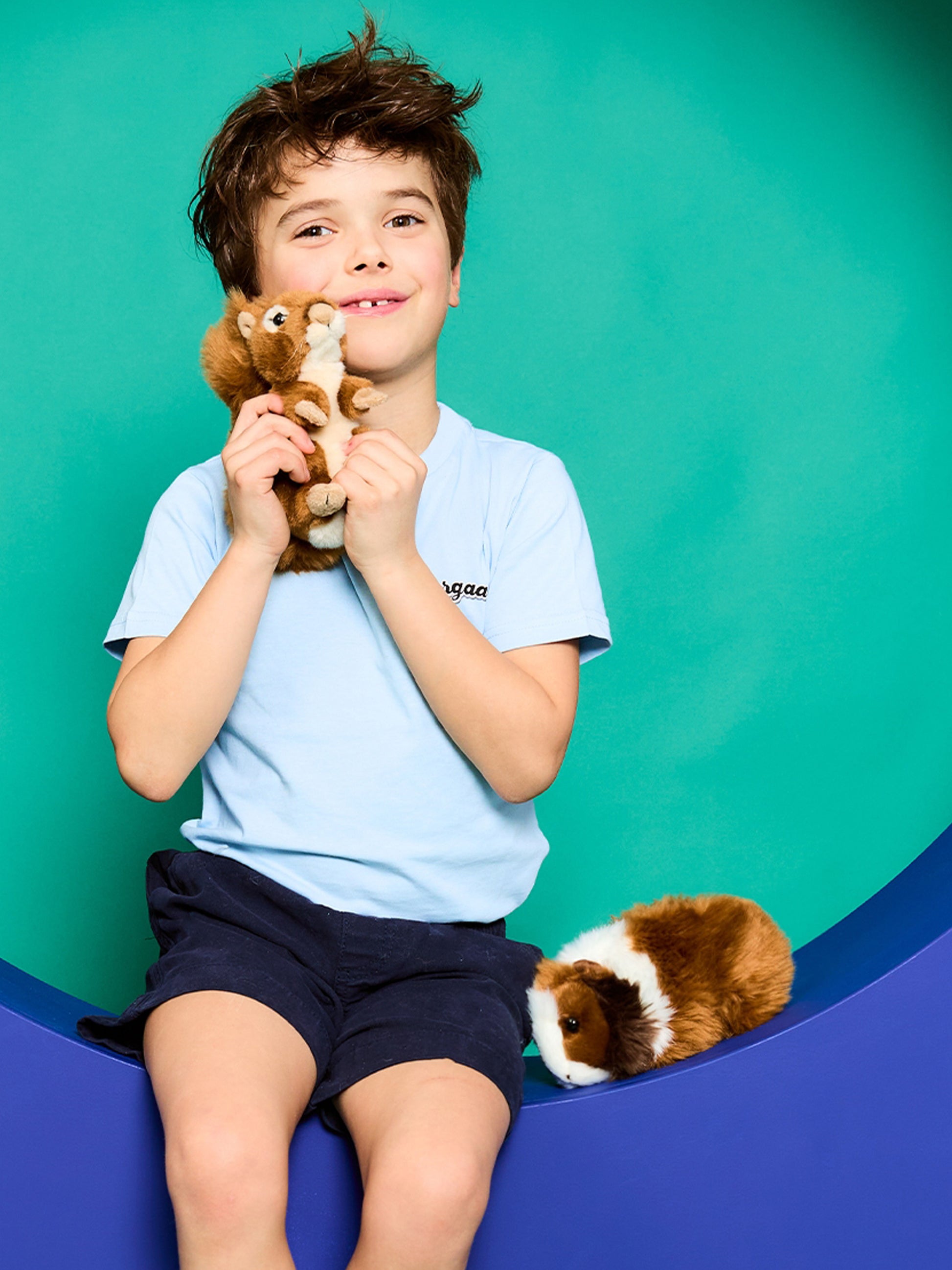 WWF Porcellino d'India marrone per bambini,Bon Ton Toys,15201008 WWF GUINEA PIG