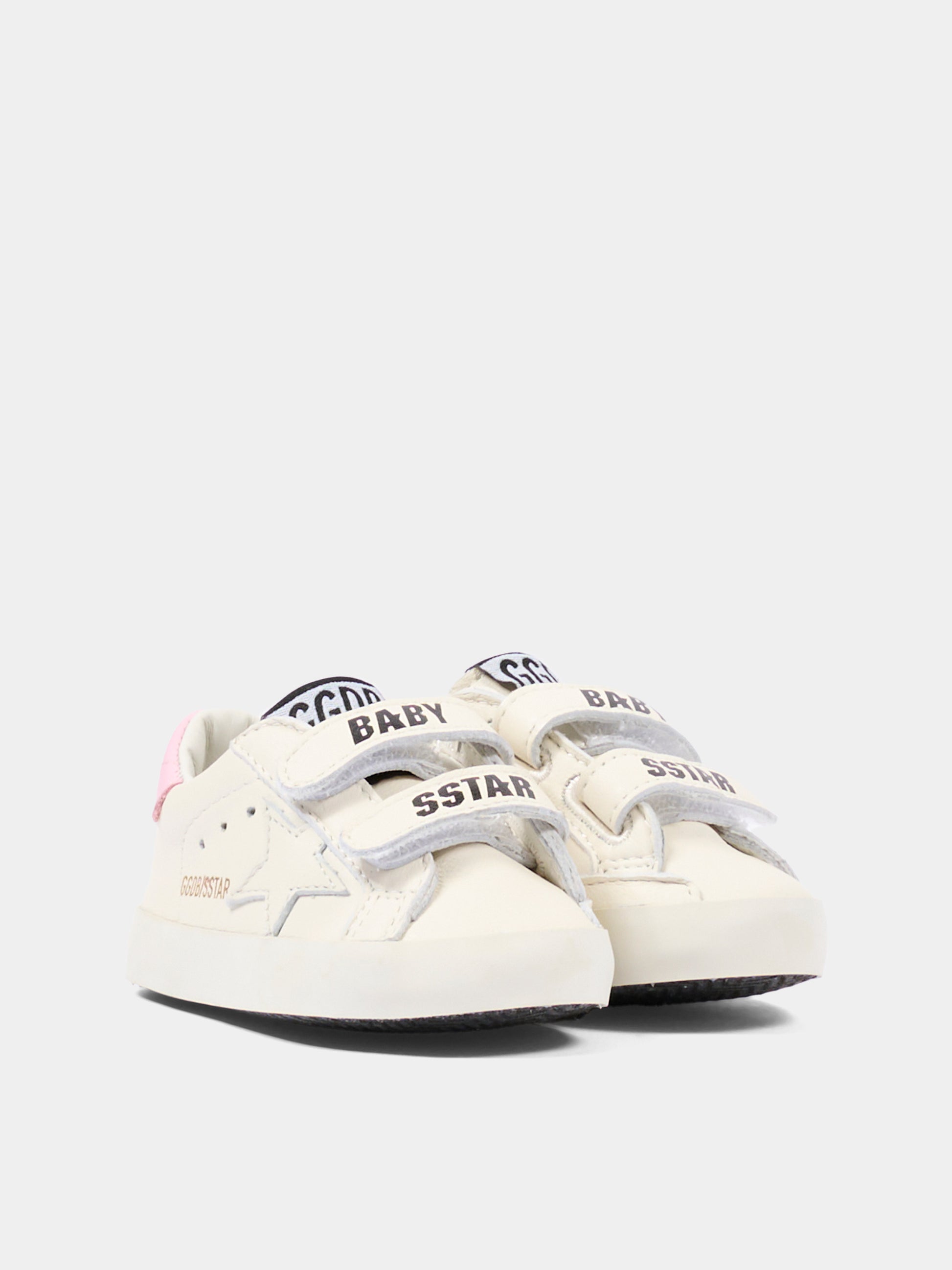 Set sneakers bianco per neonata con stella,Golden Goose,GIF00534 F007129 11410