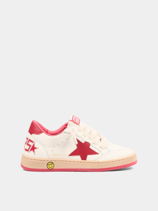 Sneakers bianche Ball Star New per bambino,Golden Goose,GJF00439 F004247 10350