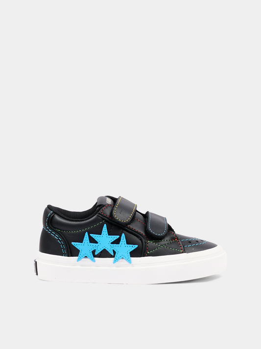 Sneakers nere per bambino con stelle,Amiri,AC326SN002 0002 BLACK