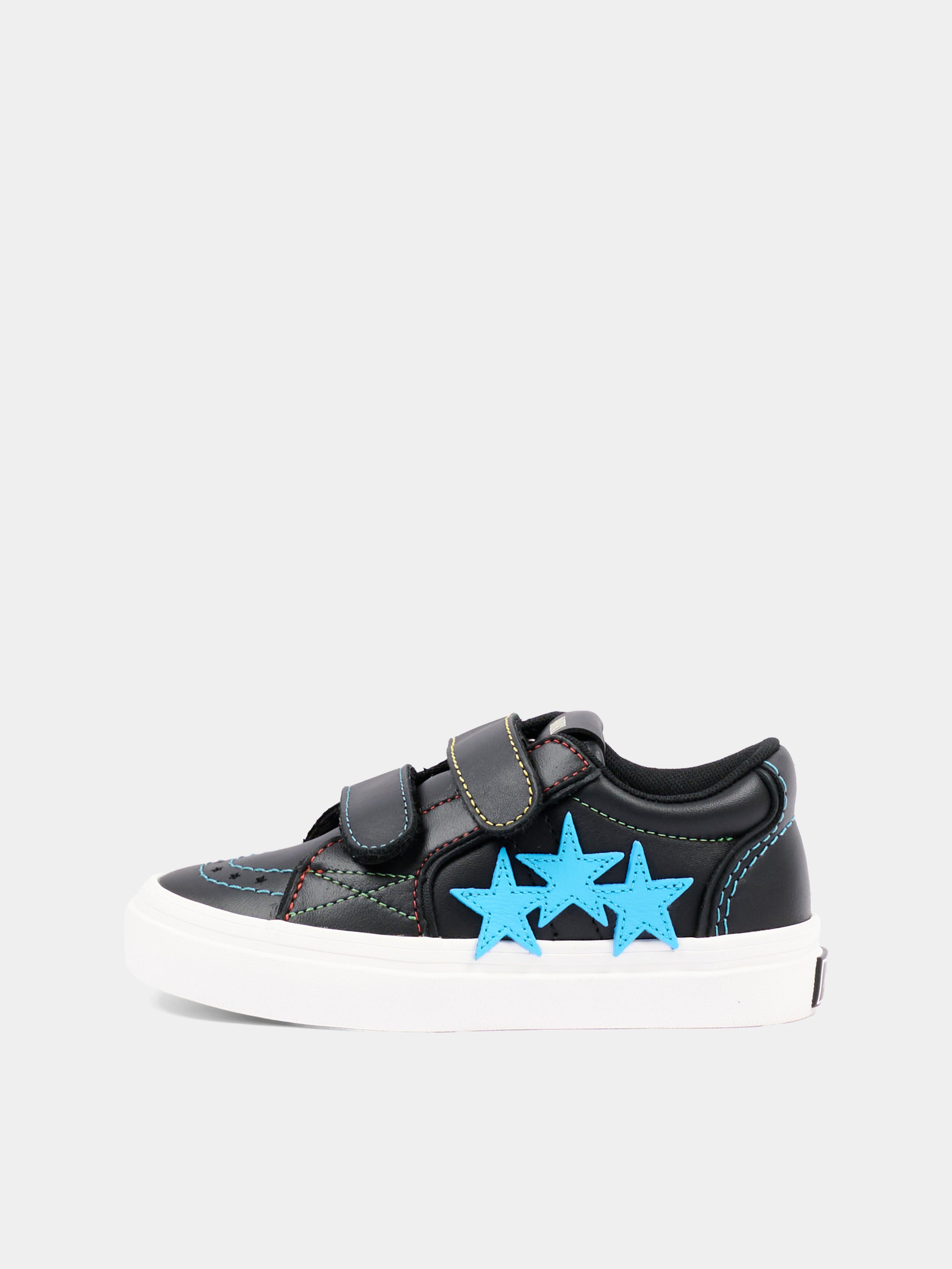 Sneakers nere per bambino con stelle,Amiri,AC326SN002 0002 BLACK