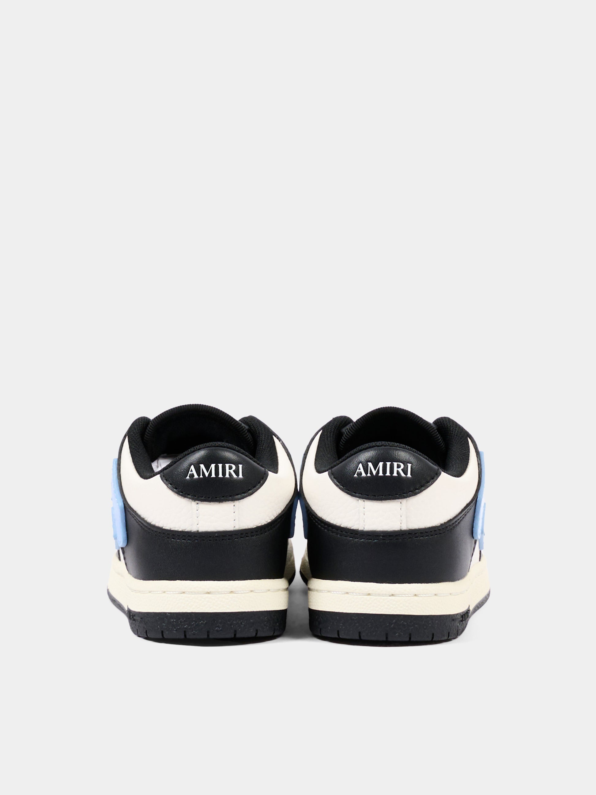 Sneakers multicolor per bambino con ossa,Amiri,AC326SN003 0043 BLACK SKYLINE BLUE