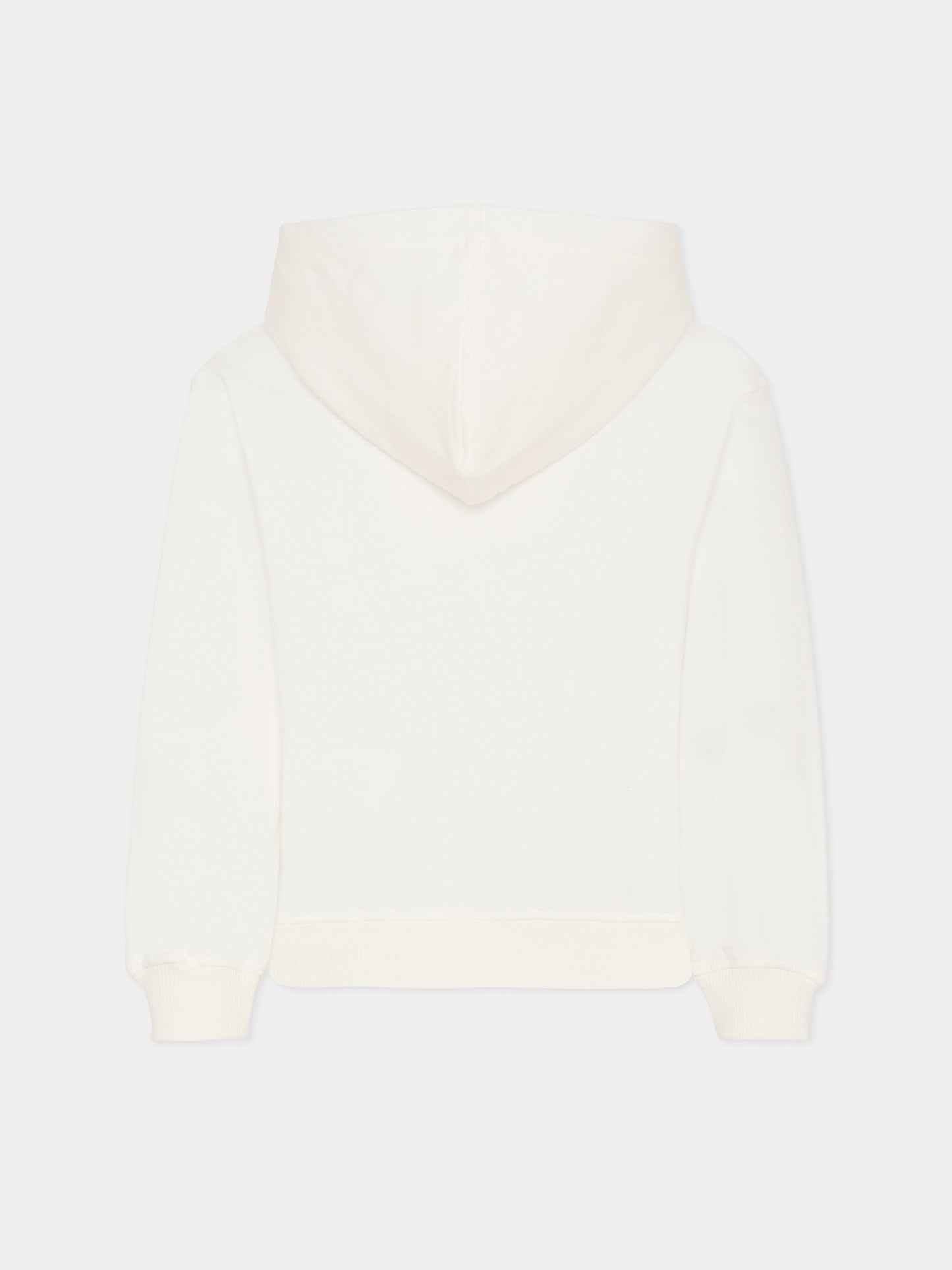 Felpa avorio per bambini con Teddy Bear,Moschino Kids,HUF09F LCA40 10063