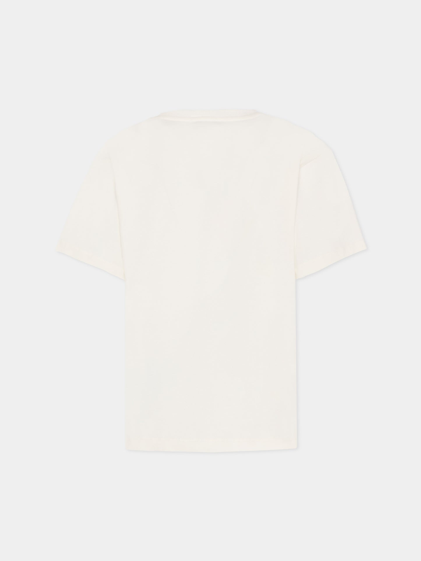 T-shirt avorio per bambina con Teddy Bear,Moschino Kids,HKM060 LBA11 10063