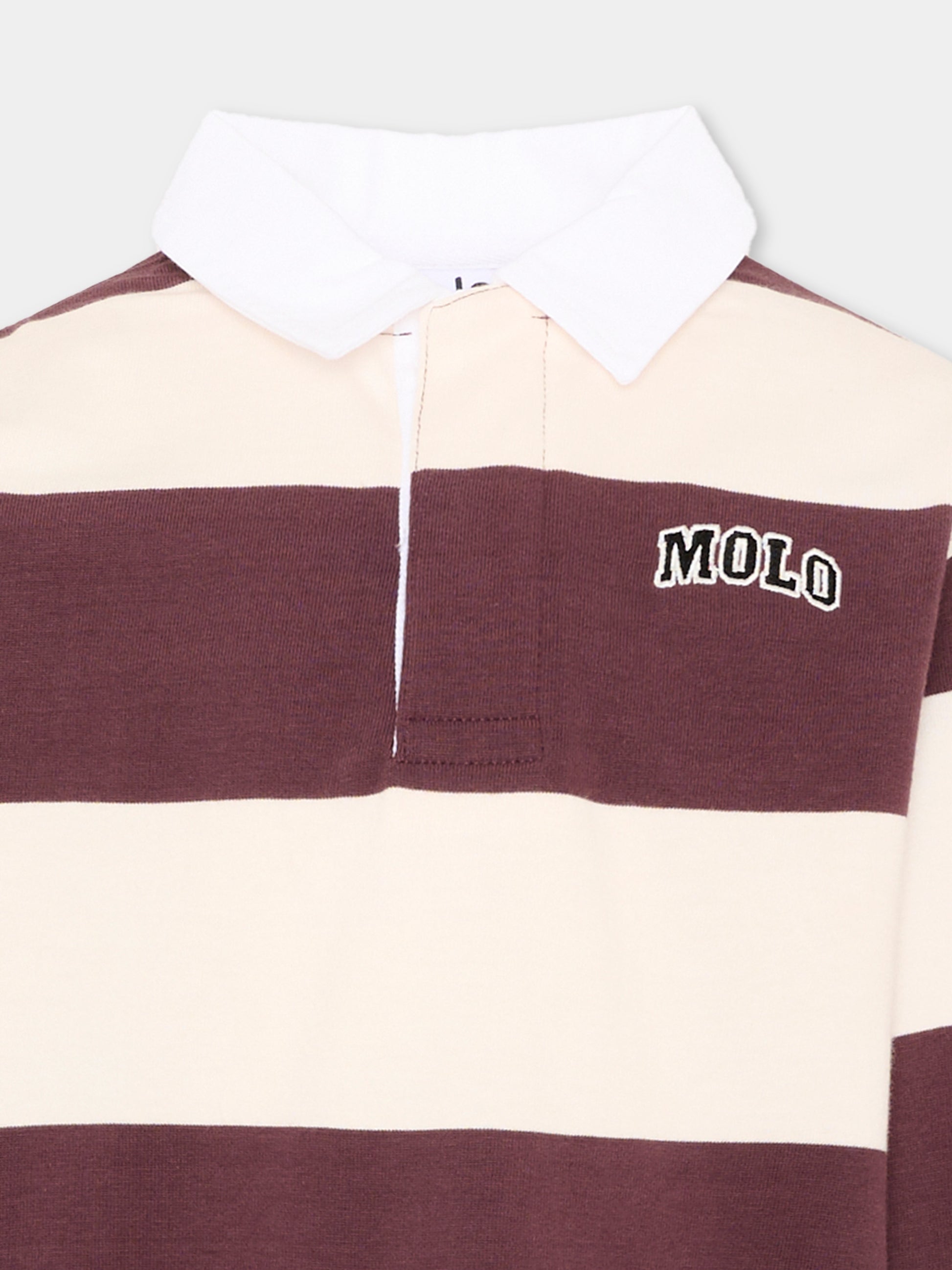 Polo multicolor Relz per bambino a righe con logo,Molo,1W26A401 5927