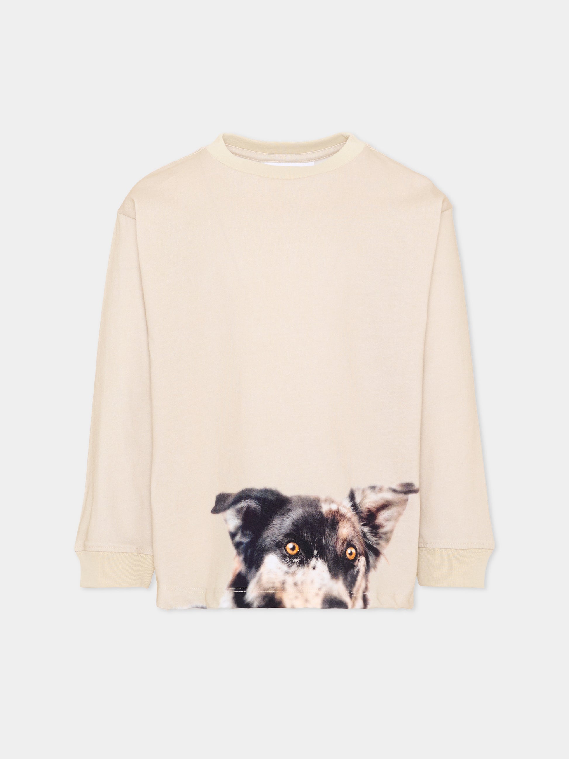 T-shirt beige Rube per bambino con cani,Molo,1W26A403 5925